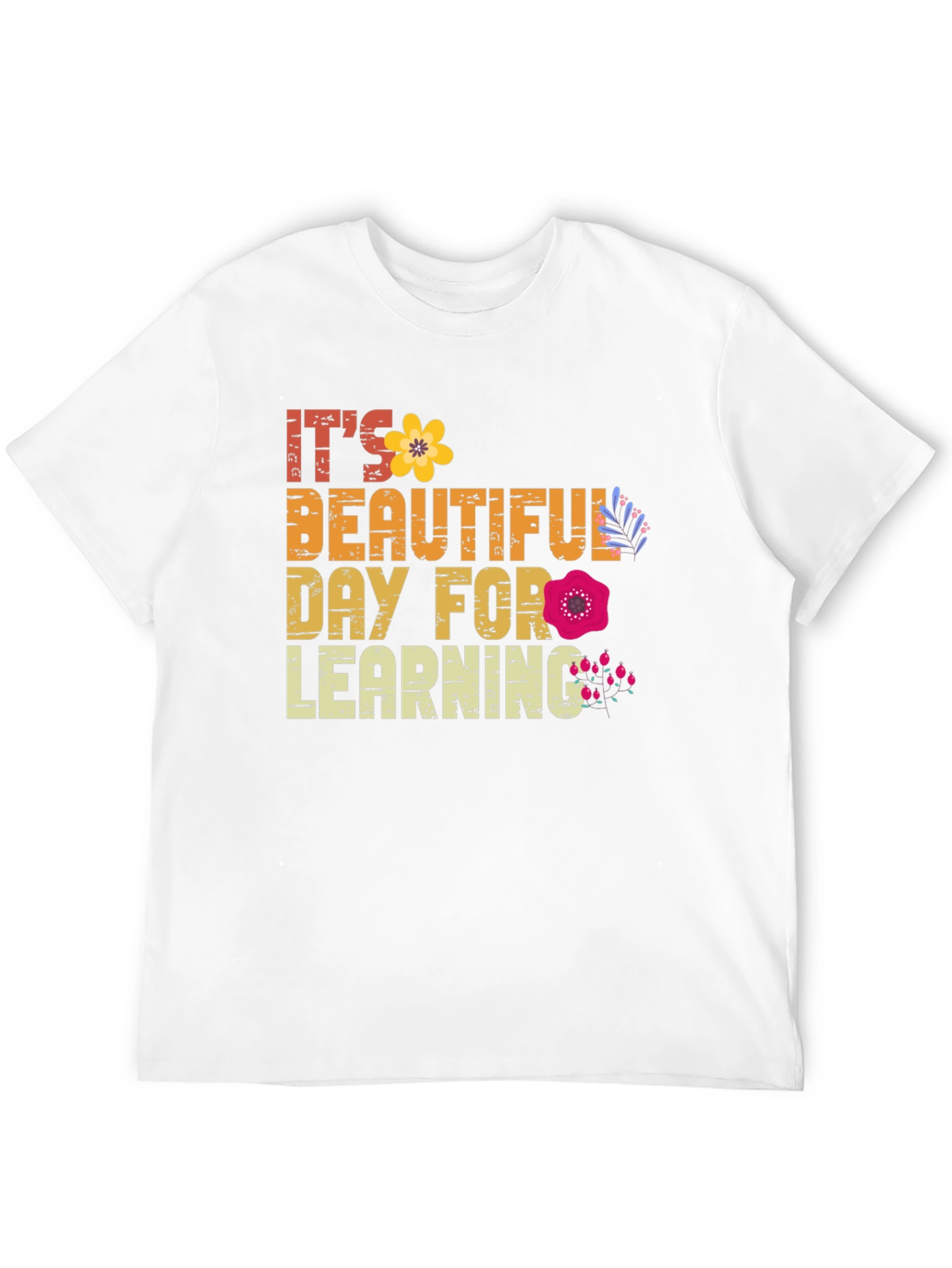 Black Beautiful Day for Learning T-Shirt view 12