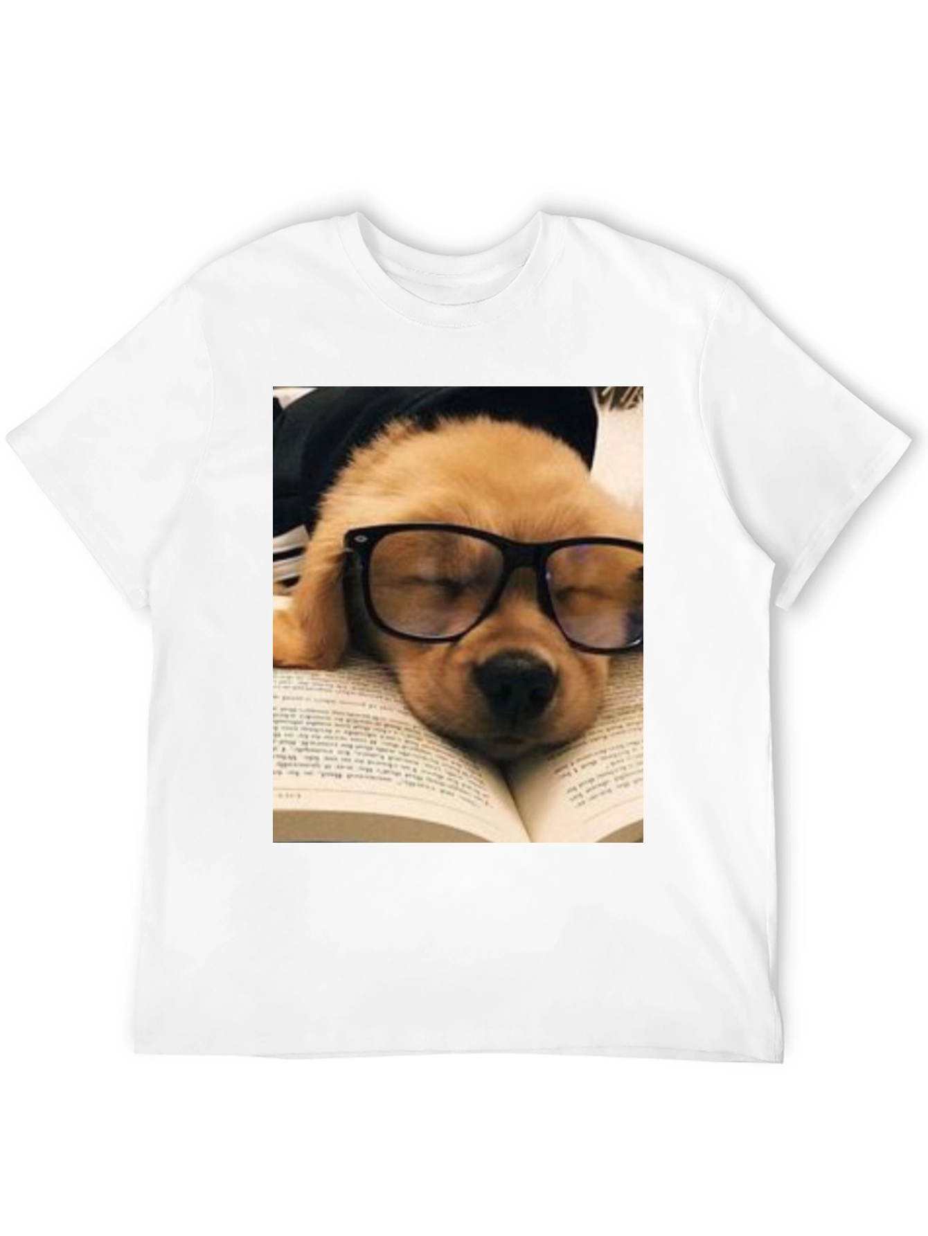 Black Bookworm Pup T-Shirt view 12