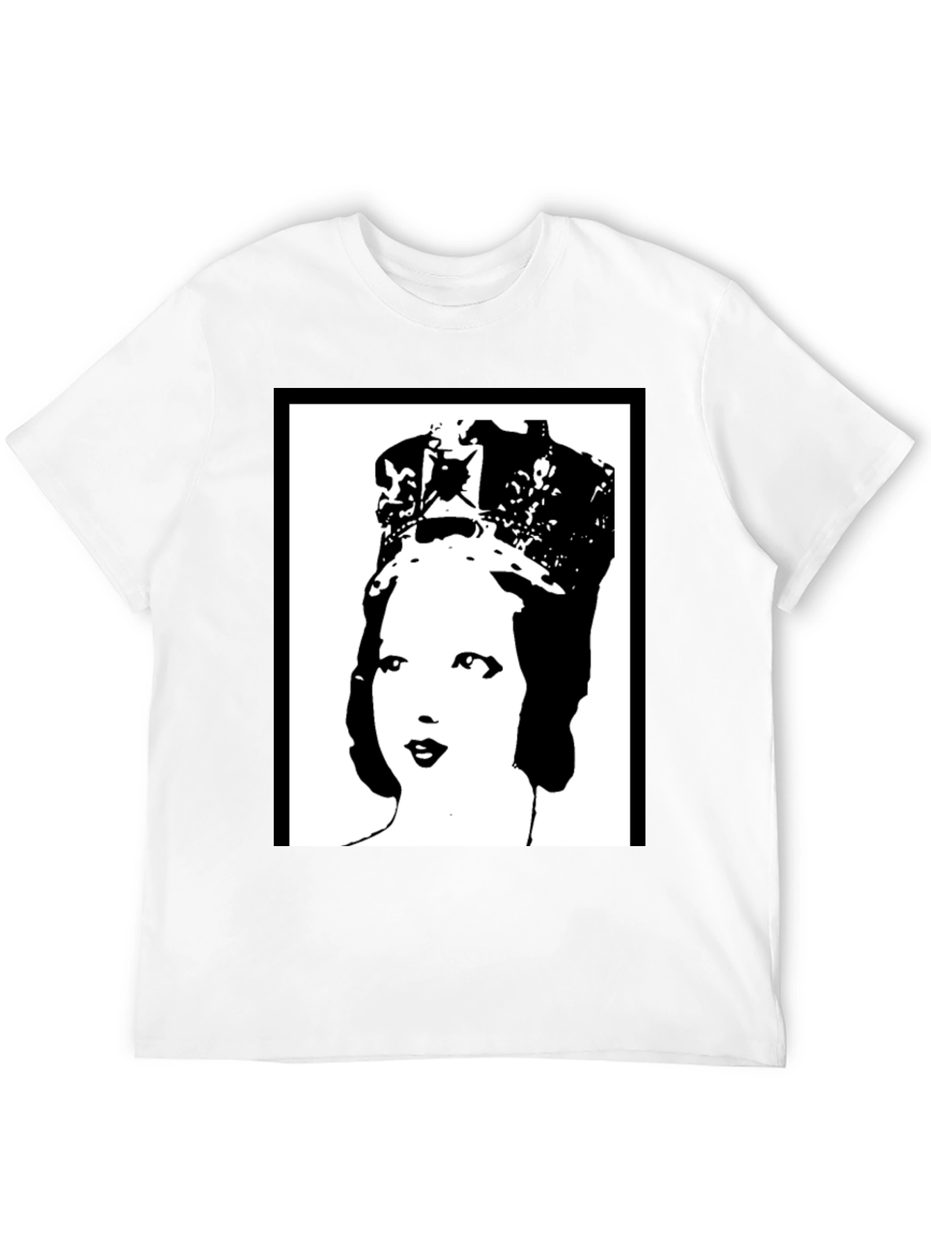 Black Queen Elizabeth Pop Art Black T-Shirt view 12