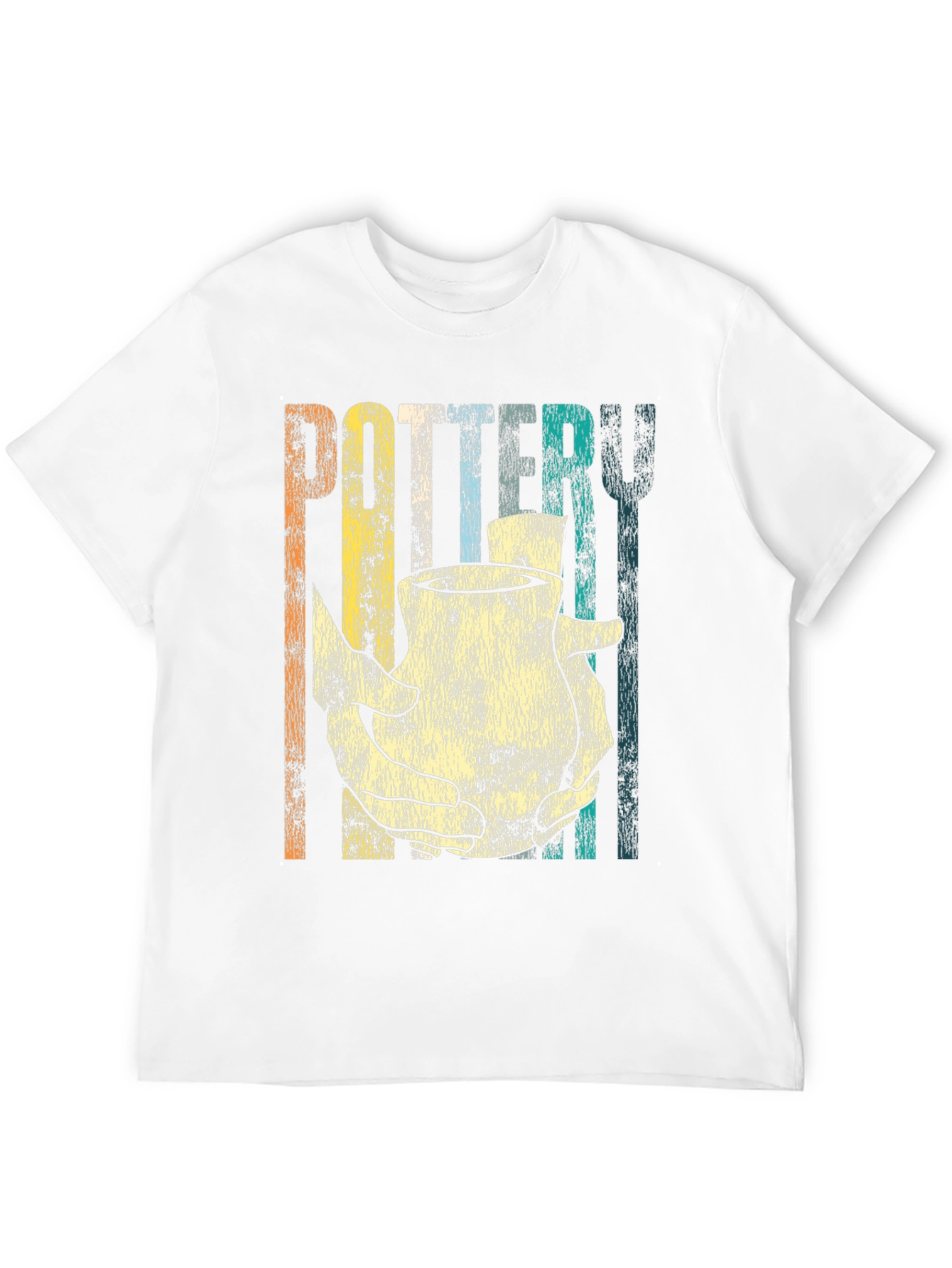 Black Retro Pottery T-Shirt for Craft Lovers view 12