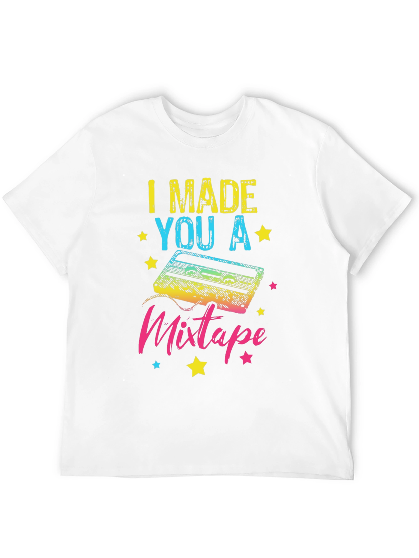 Black I Made You A Mixtape T-Shirt - Retro 80s Nostalgia view 12