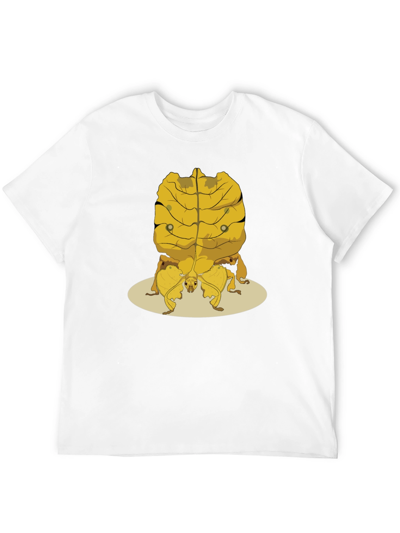 Black Leaf Insect Graphic Tee - Novelty Nature Shirt view 12