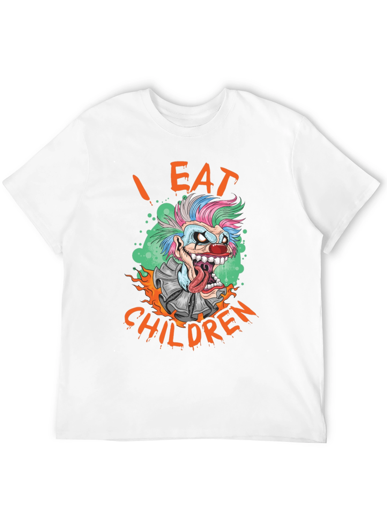 Black I Eat Children Clown Graphic T-Shirt view 12
