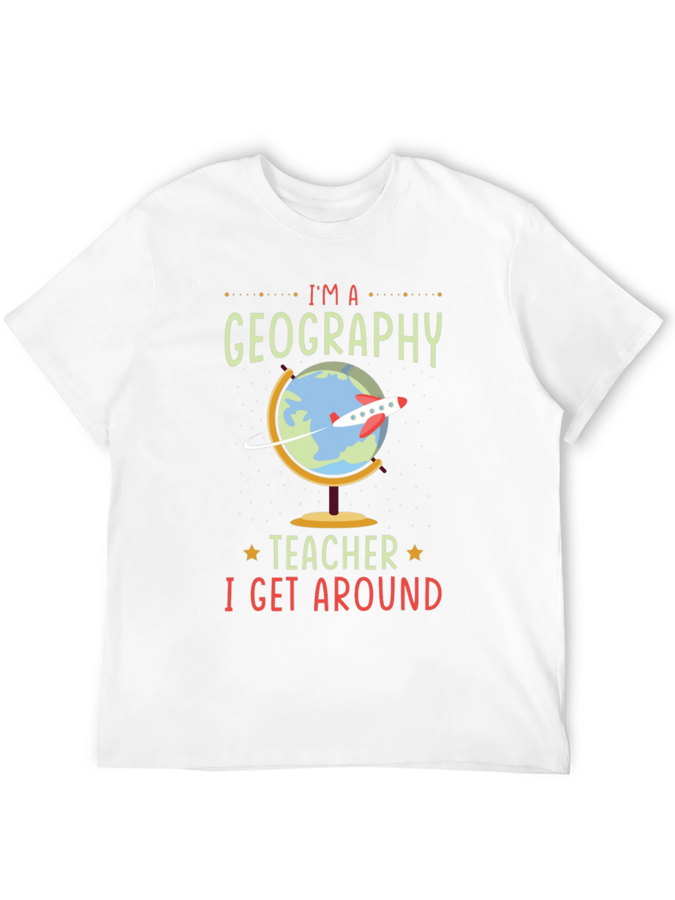 Black Geography Teacher T-Shirt - I Get Around view 12