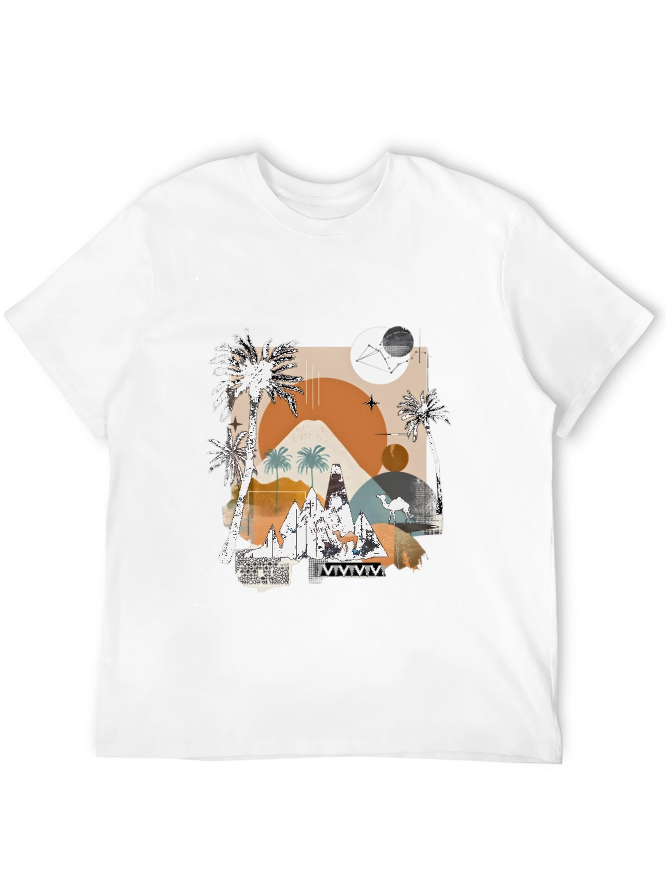 Black Desert Graphic Tee - Modern Abstract Design view 12