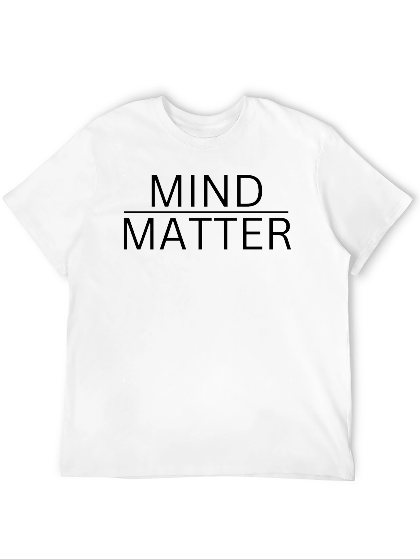 Black Mind Over Matter Black Graphic T-Shirt view 12