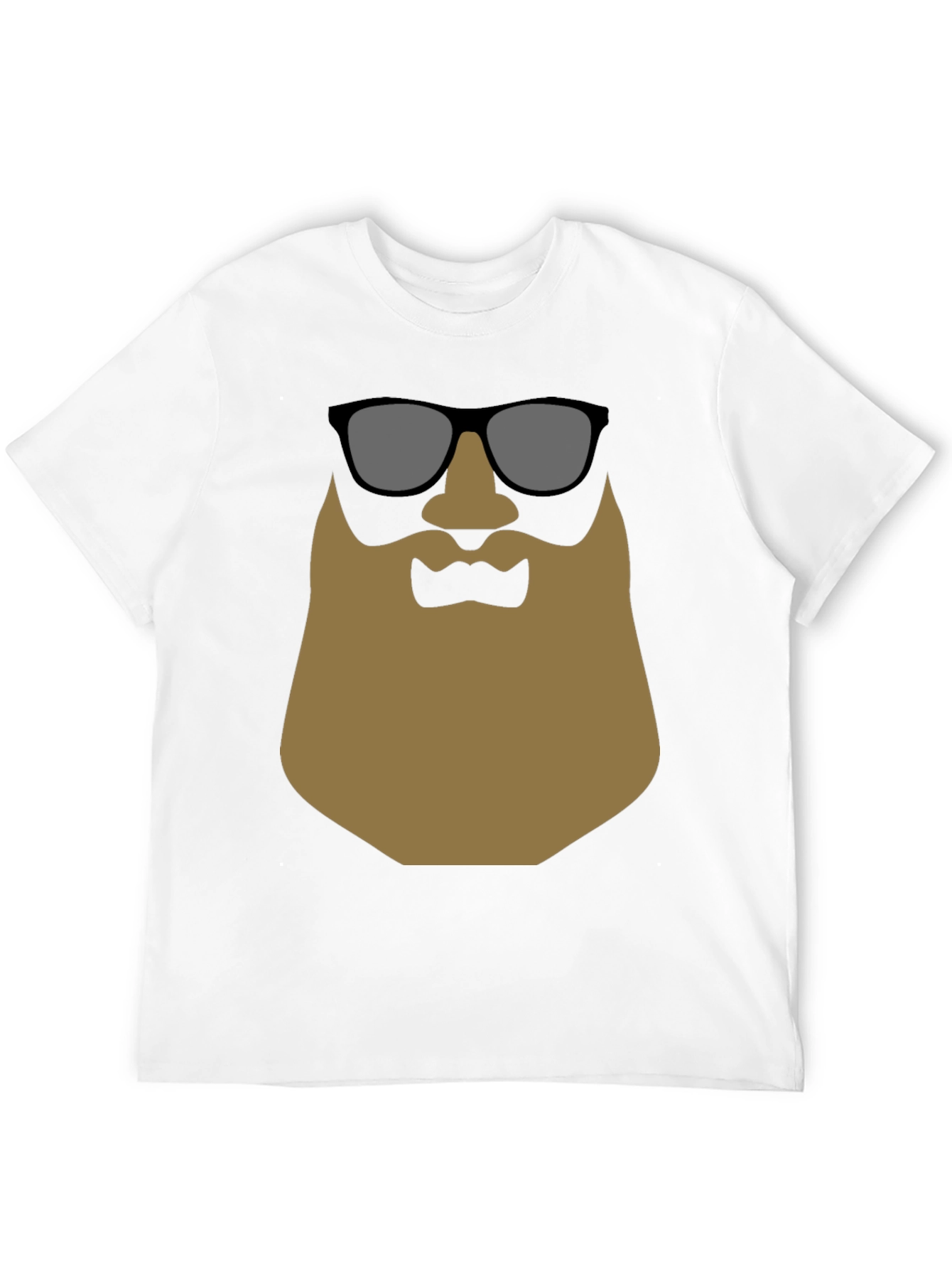Black Cool Beard T-Shirt - Graphic Tee for Men view 12