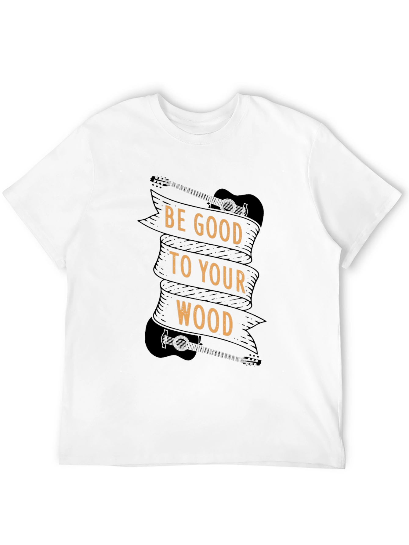 Black Be Good To Your Wood - Guitar T-Shirt view 12