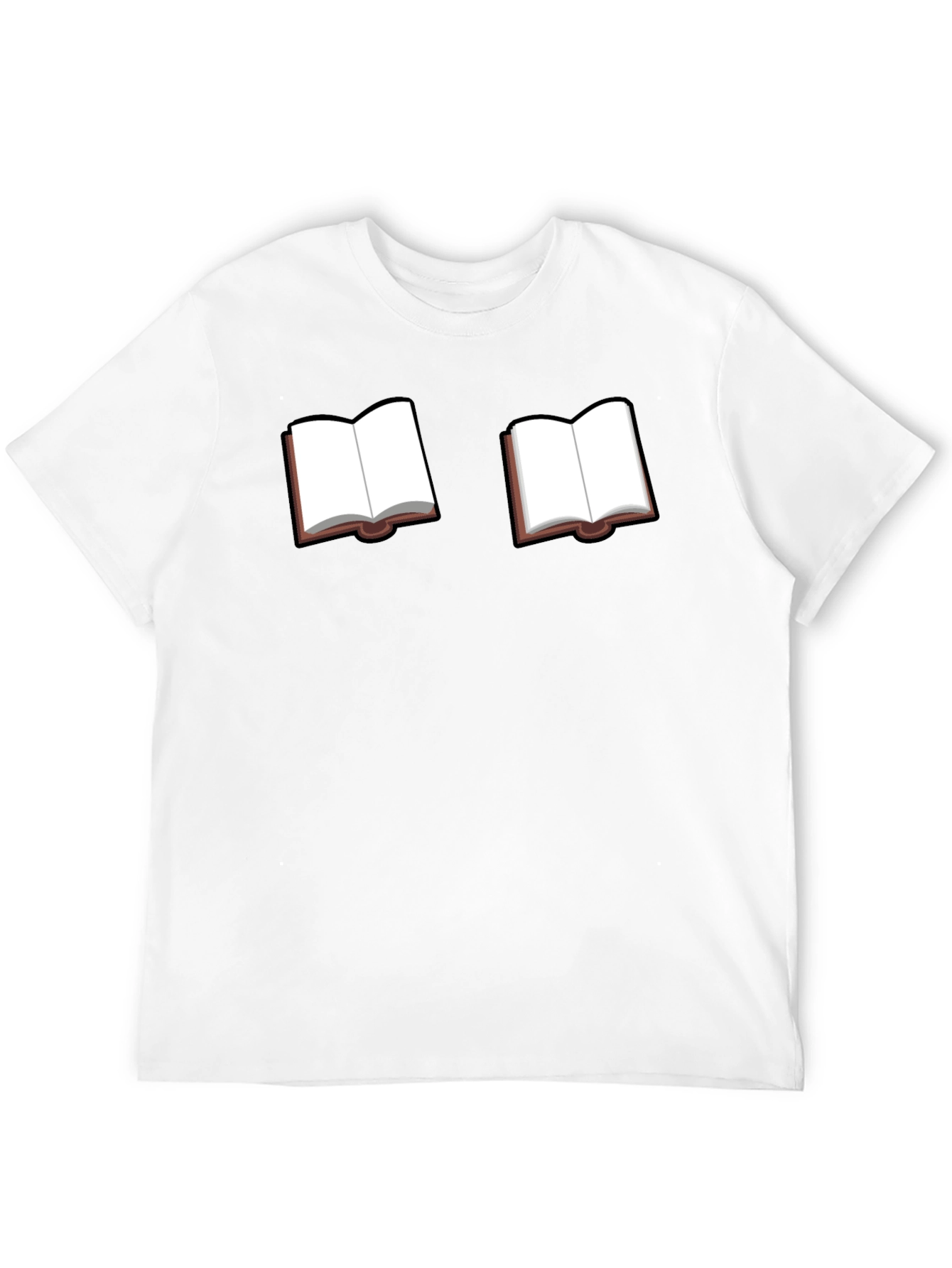 Black Bookworm Black Tee - Novelty Book Graphic T-Shirt view 12