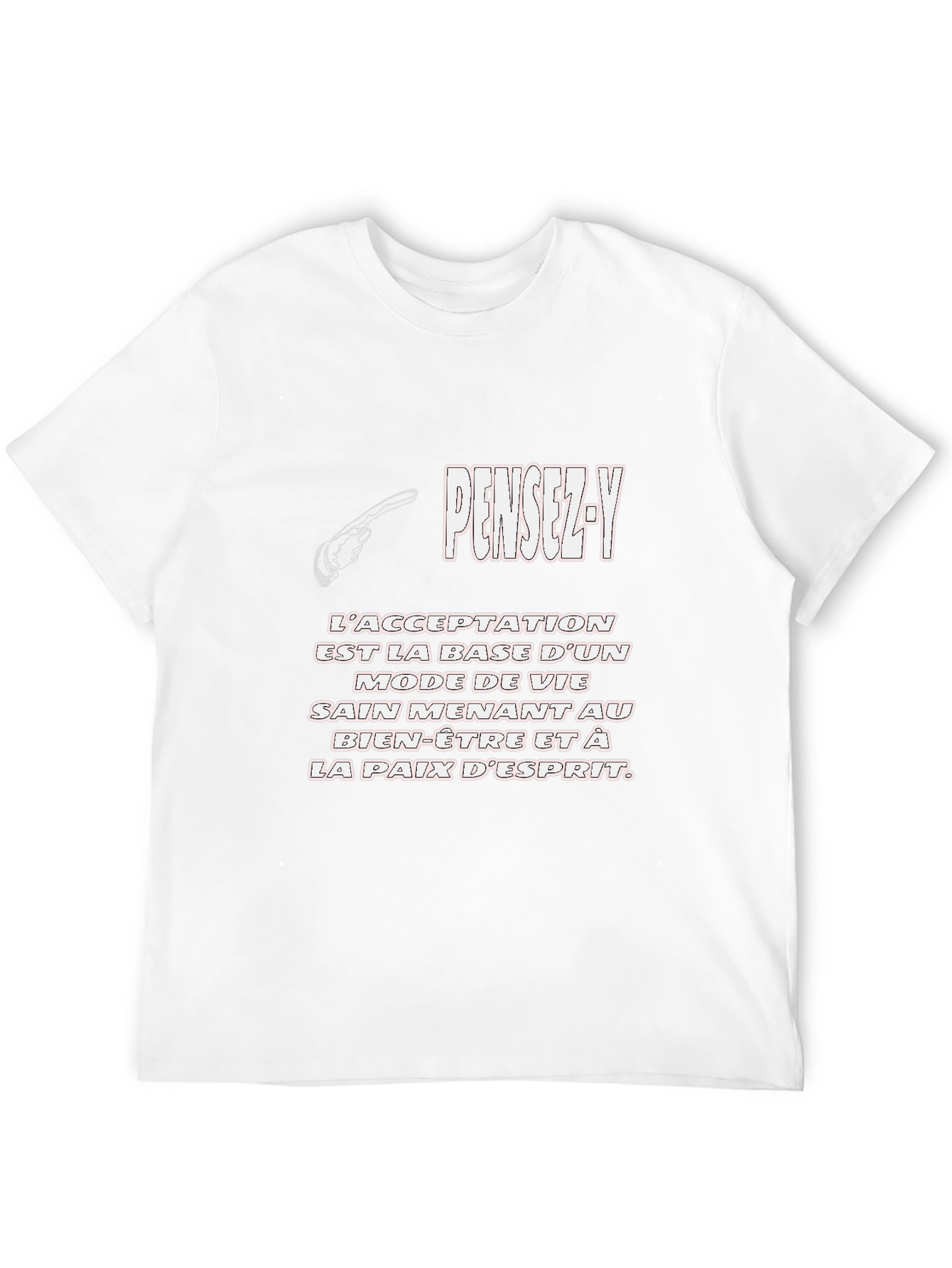 Black Pensez-Y Graphic Tee - Acceptance & Peace of Mind view 12