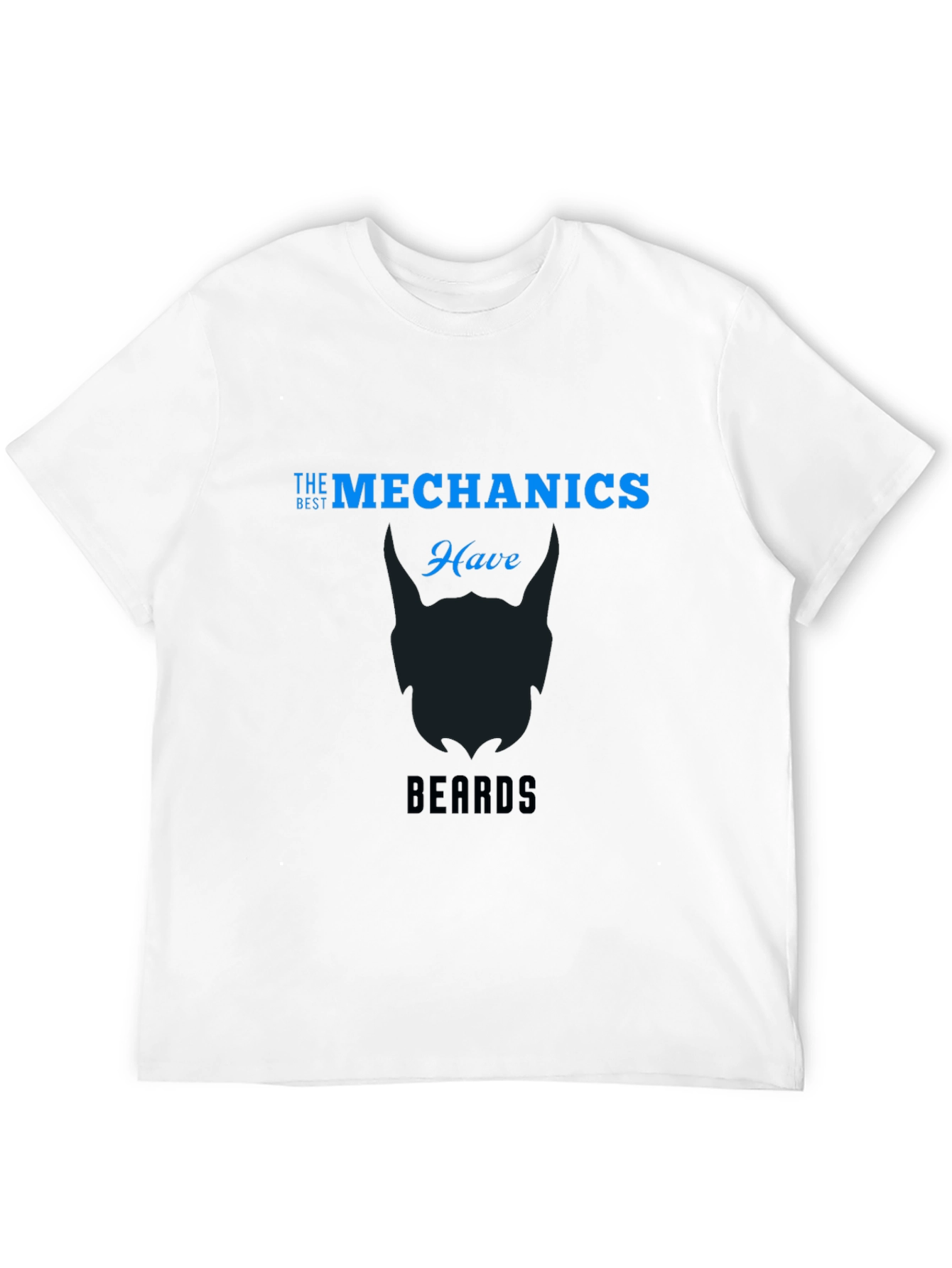 Black Mechanics with Beards Black T-Shirt view 12