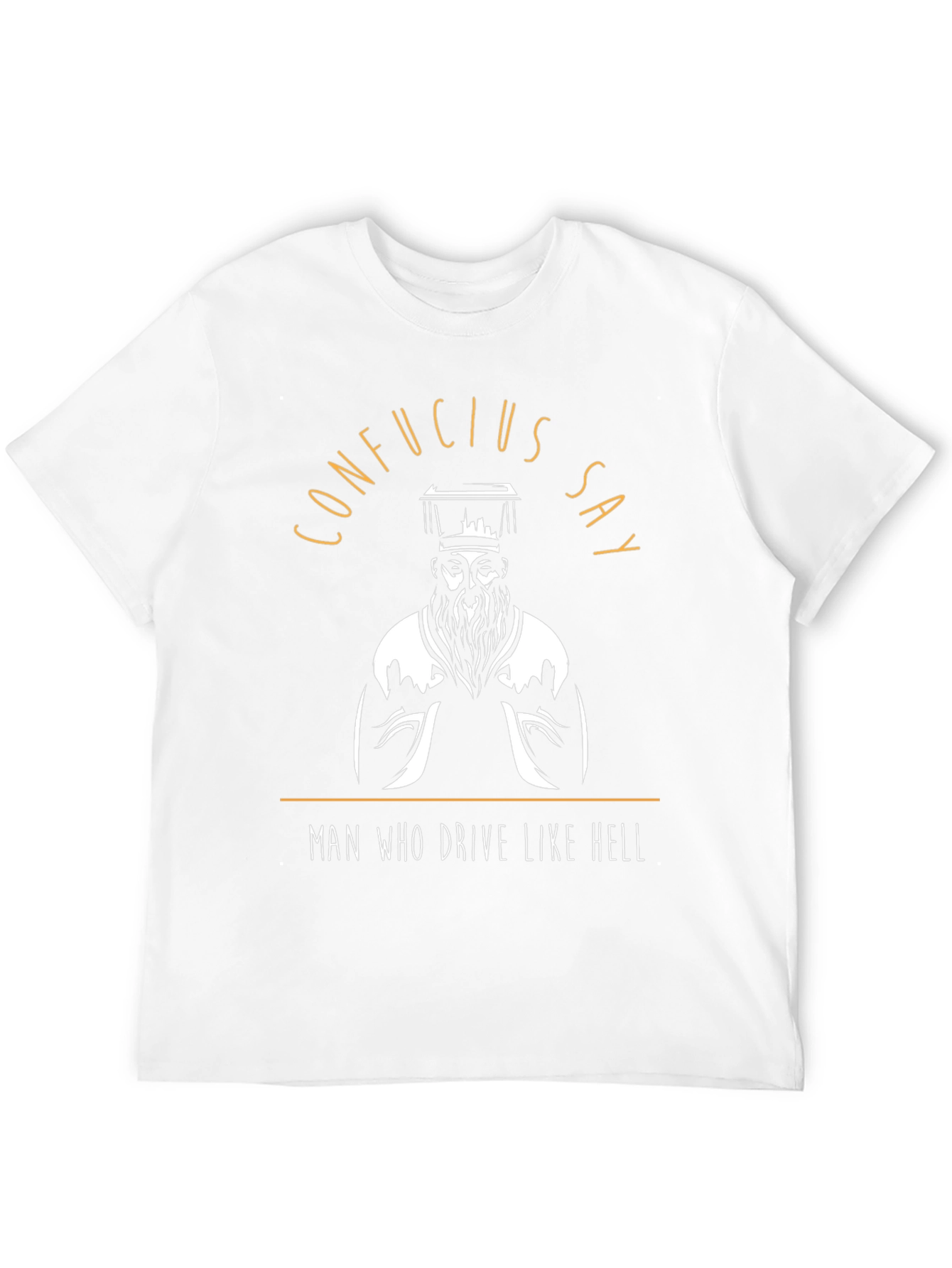 Black Confucius Say T-Shirt - Funny Graphic Tee view 12