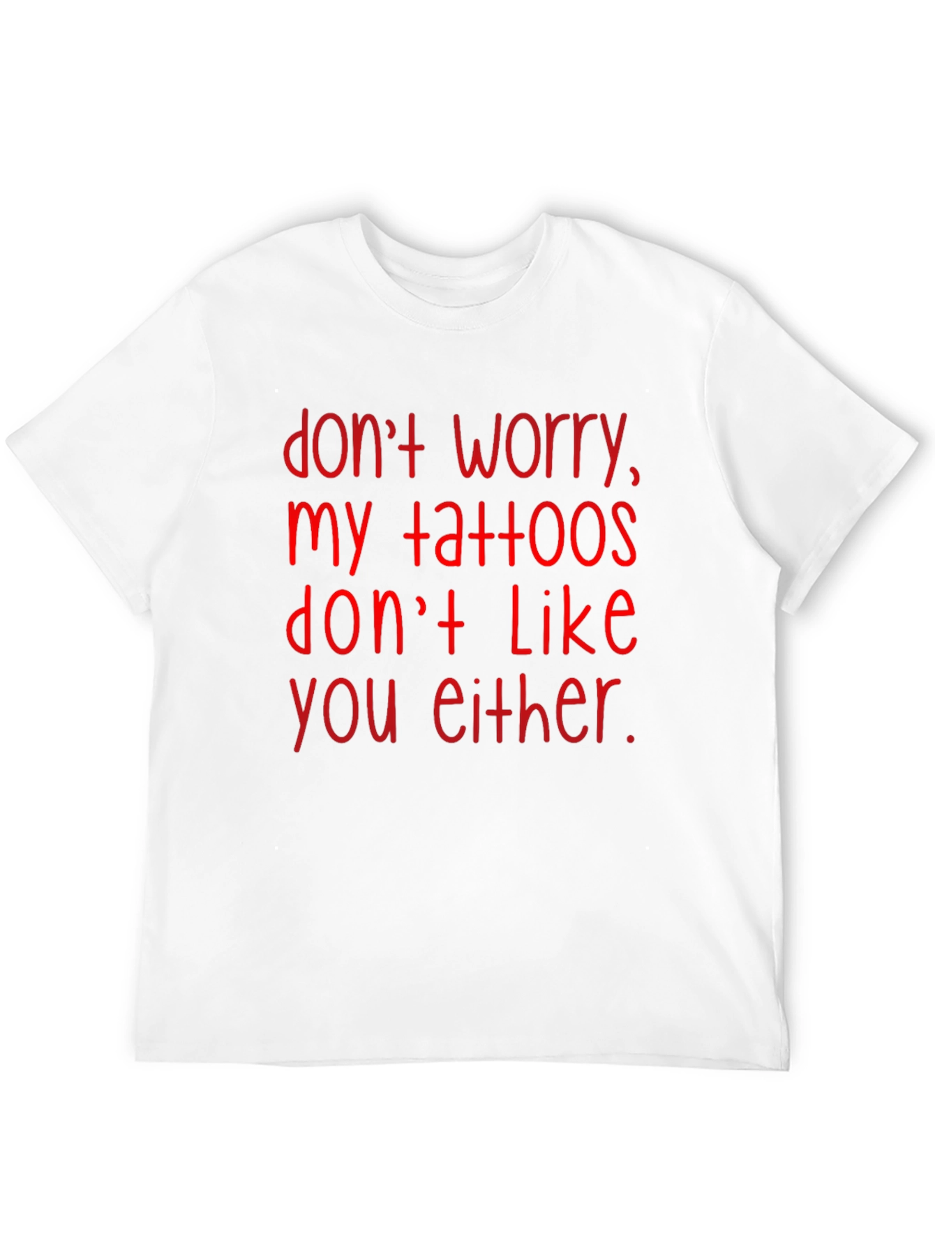 Black Funny Tattoo T-Shirt - Sarcastic Graphic Tee for Men view 12