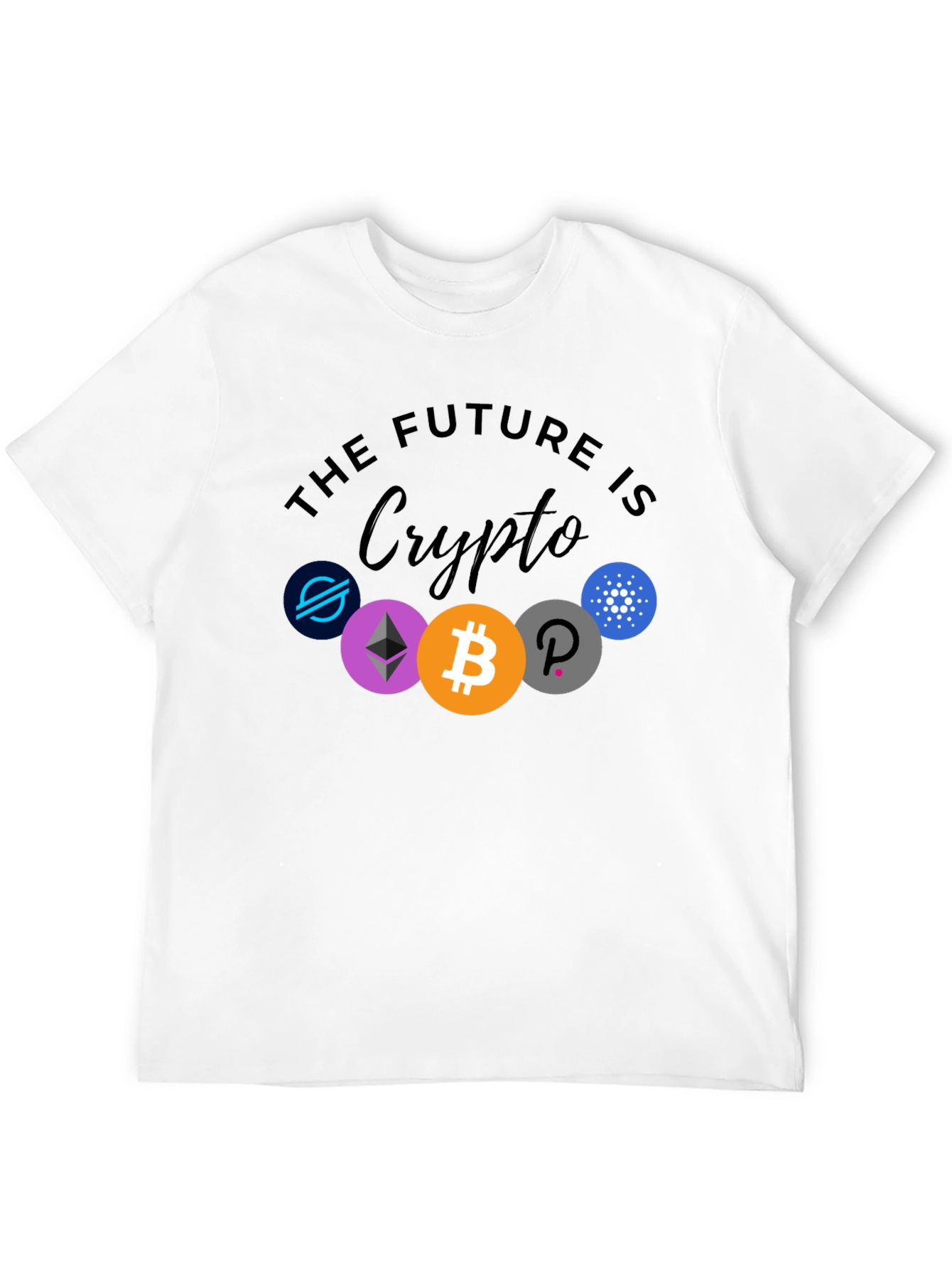 Black The Future is Crypto Black Graphic Tee view 12