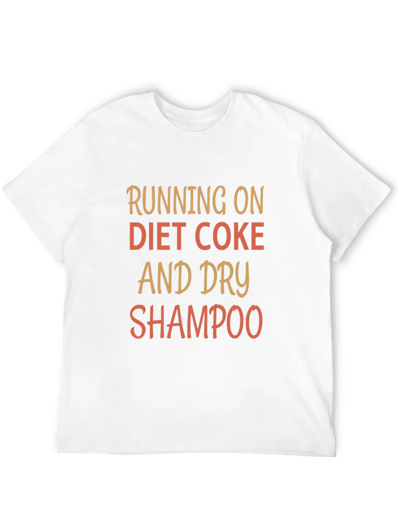 Black Running on Diet Coke and Dry Shampoo T-Shirt view 12