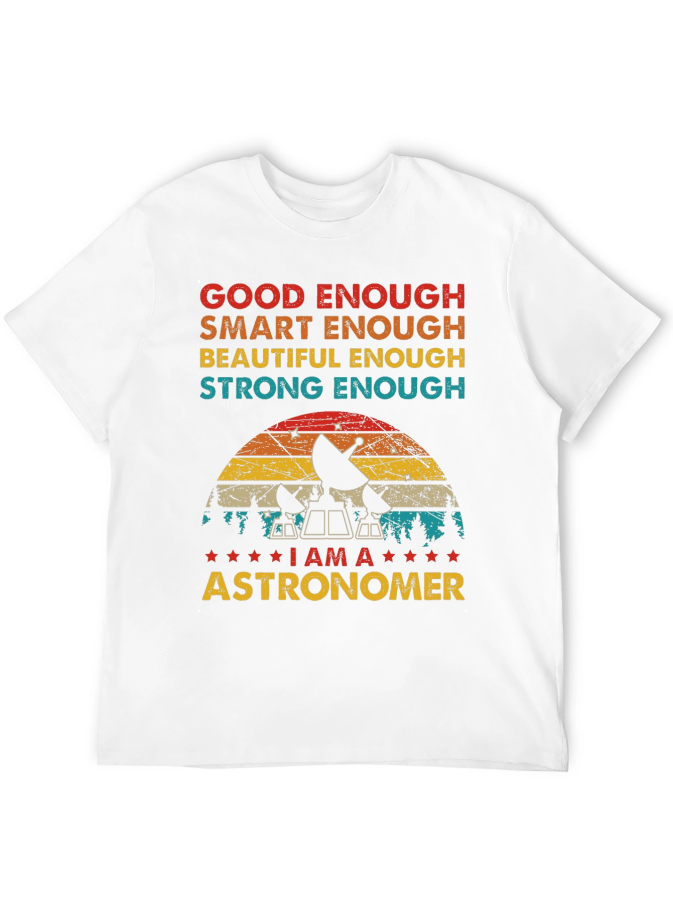 Black Astronomer T-Shirt - Good Enough, Smart Enough view 12