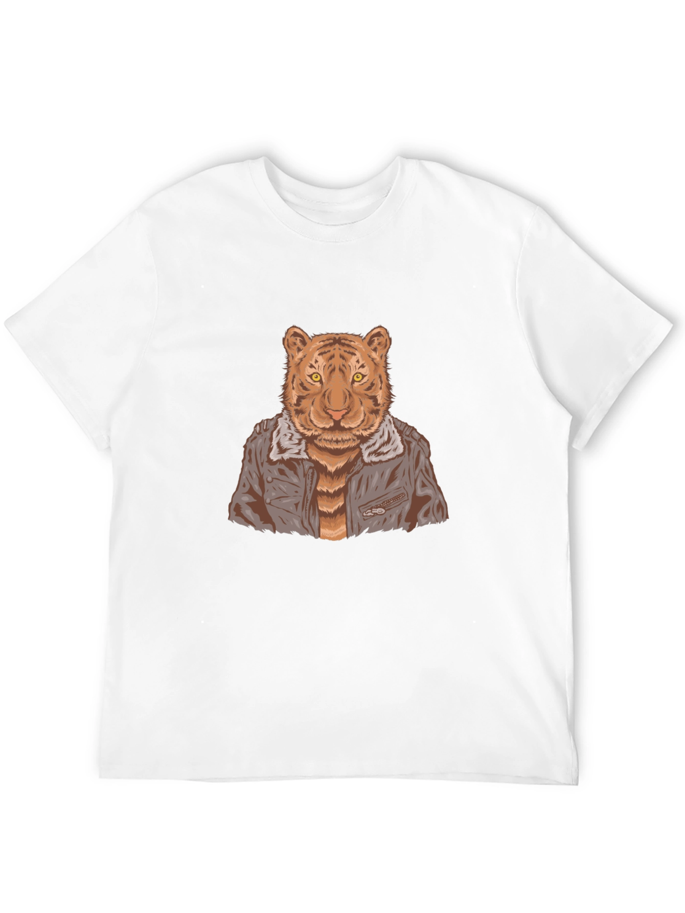 Black Tiger in Jacket Graphic Tee view 12