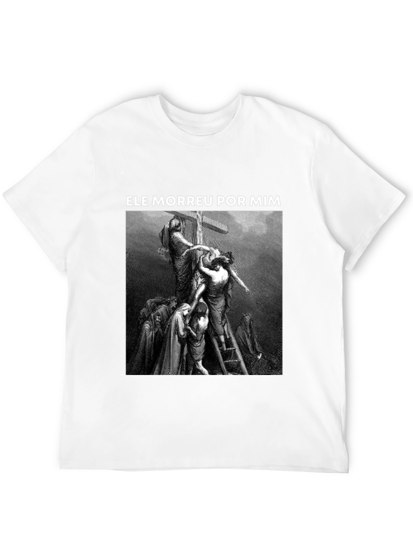 Black He Died For Me Graphic Tee - Black view 12