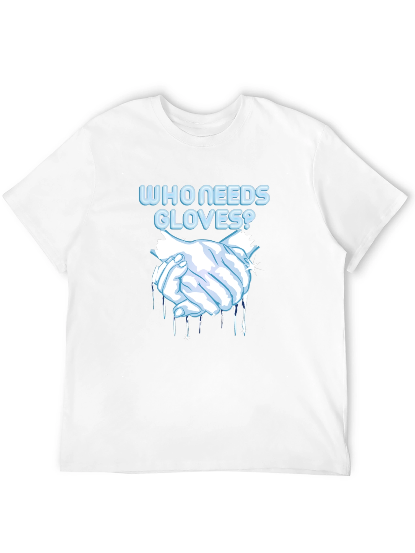 Black Who Needs Gloves? Graphic Tee view 12