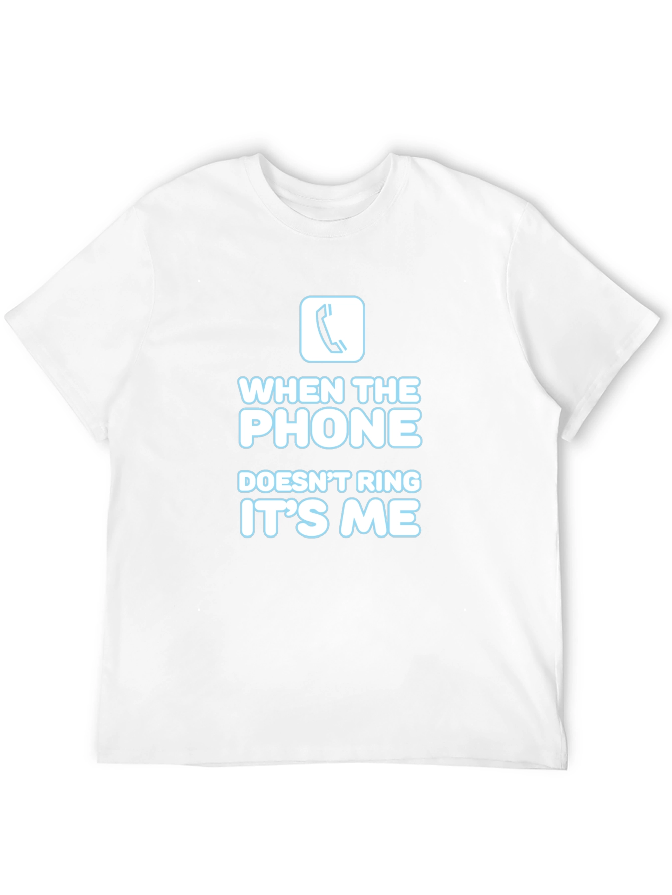 Black Funny Phone Graphic T-Shirt view 12