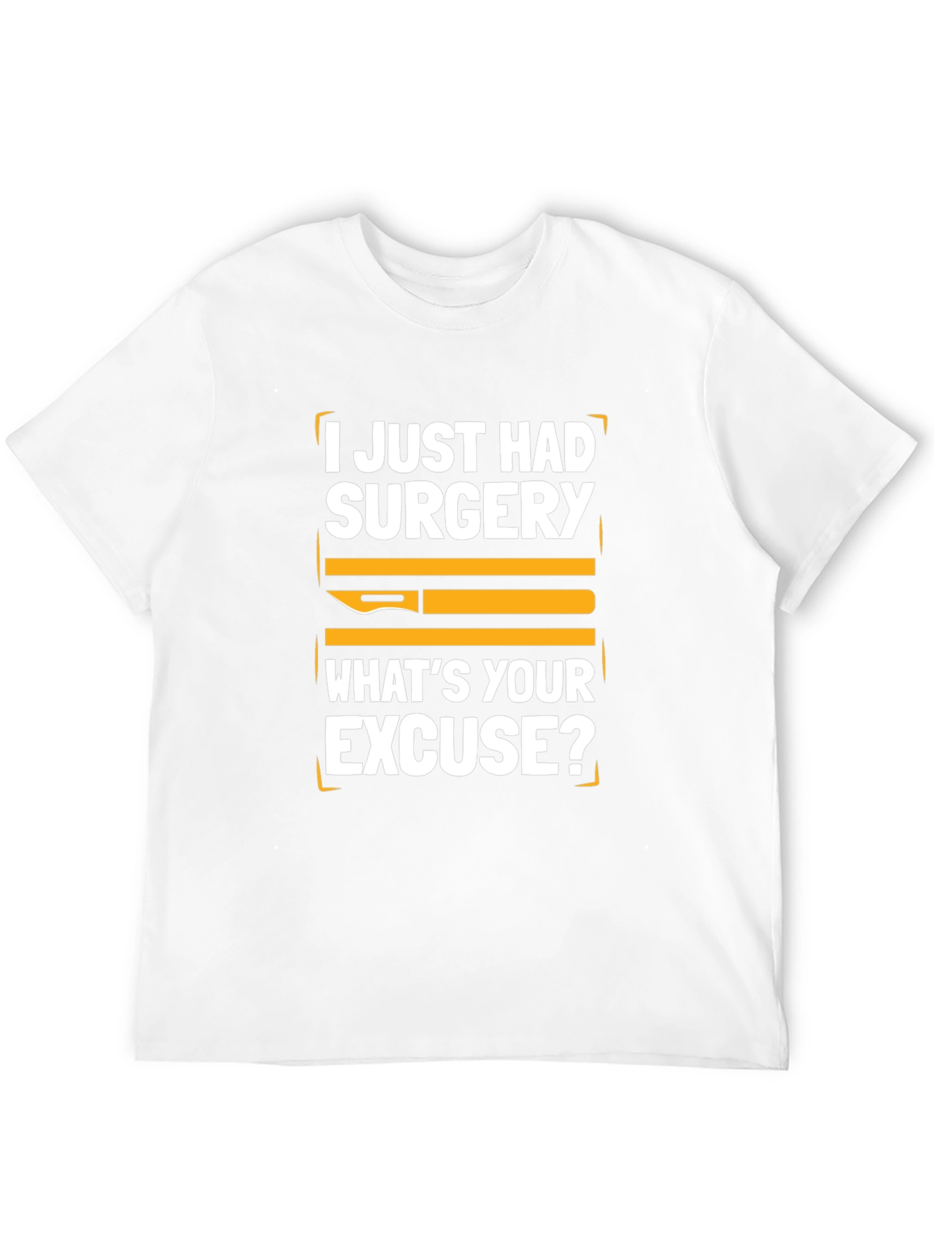 Black Surgery Excuse T-Shirt: Funny Post-Op Recovery Tee view 12