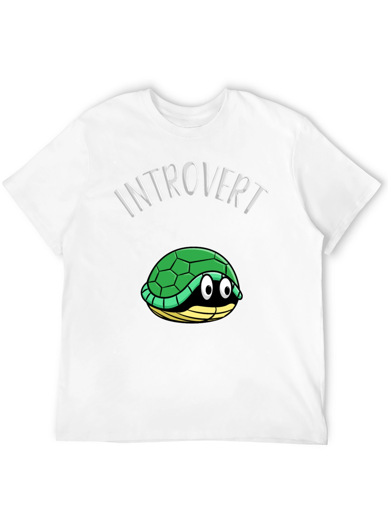 Black Introvert Turtle T-Shirt Funny Graphic Tee view 12