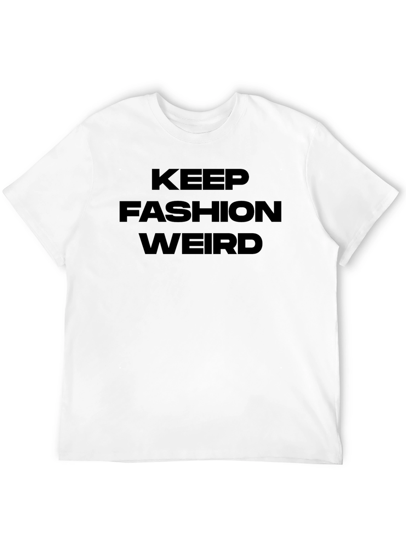 Black Keep Fashion Weird Black Graphic Tee view 12