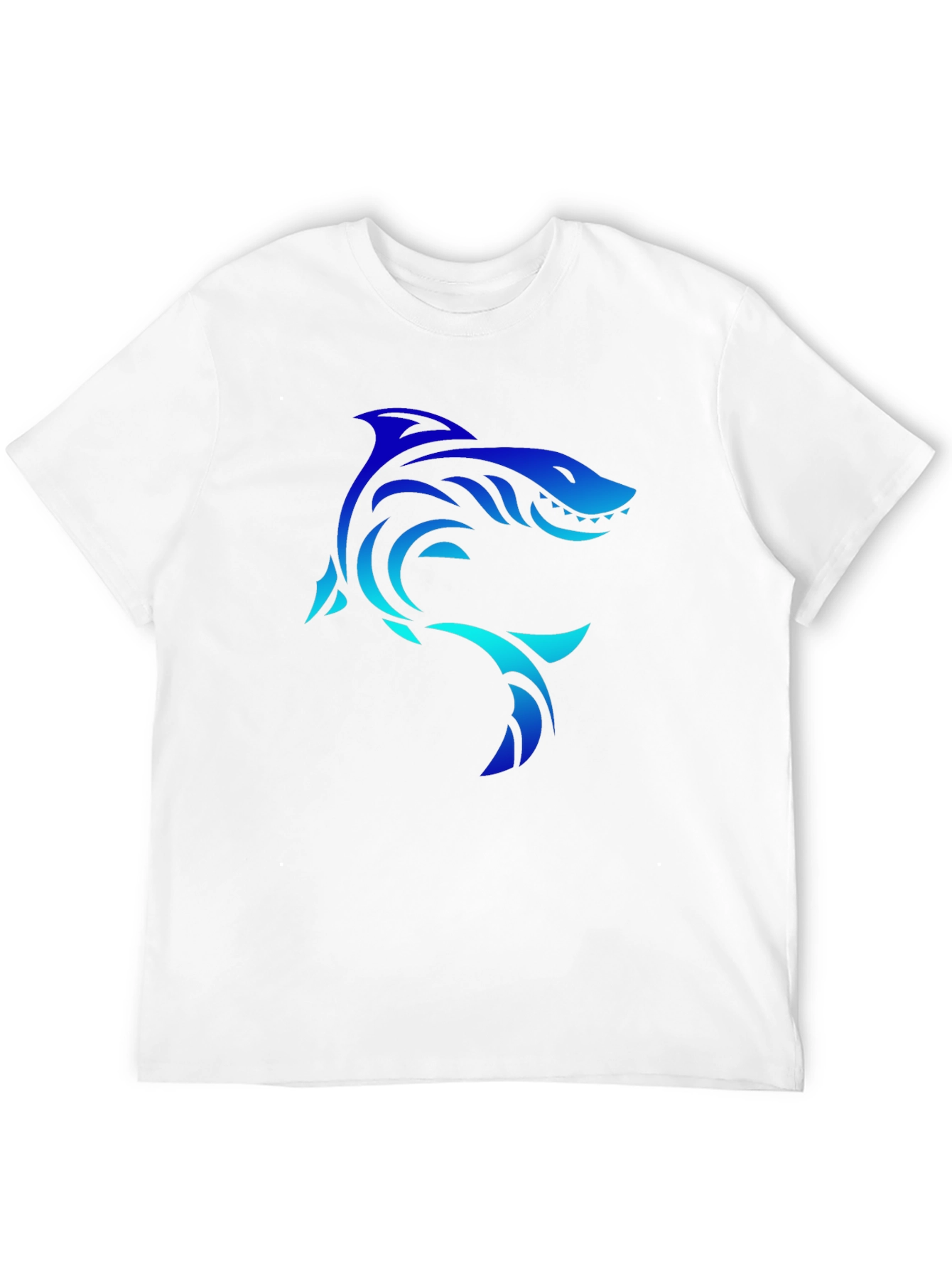 Black Shark Graphic Black Tee - Cool, Unique Design view 12