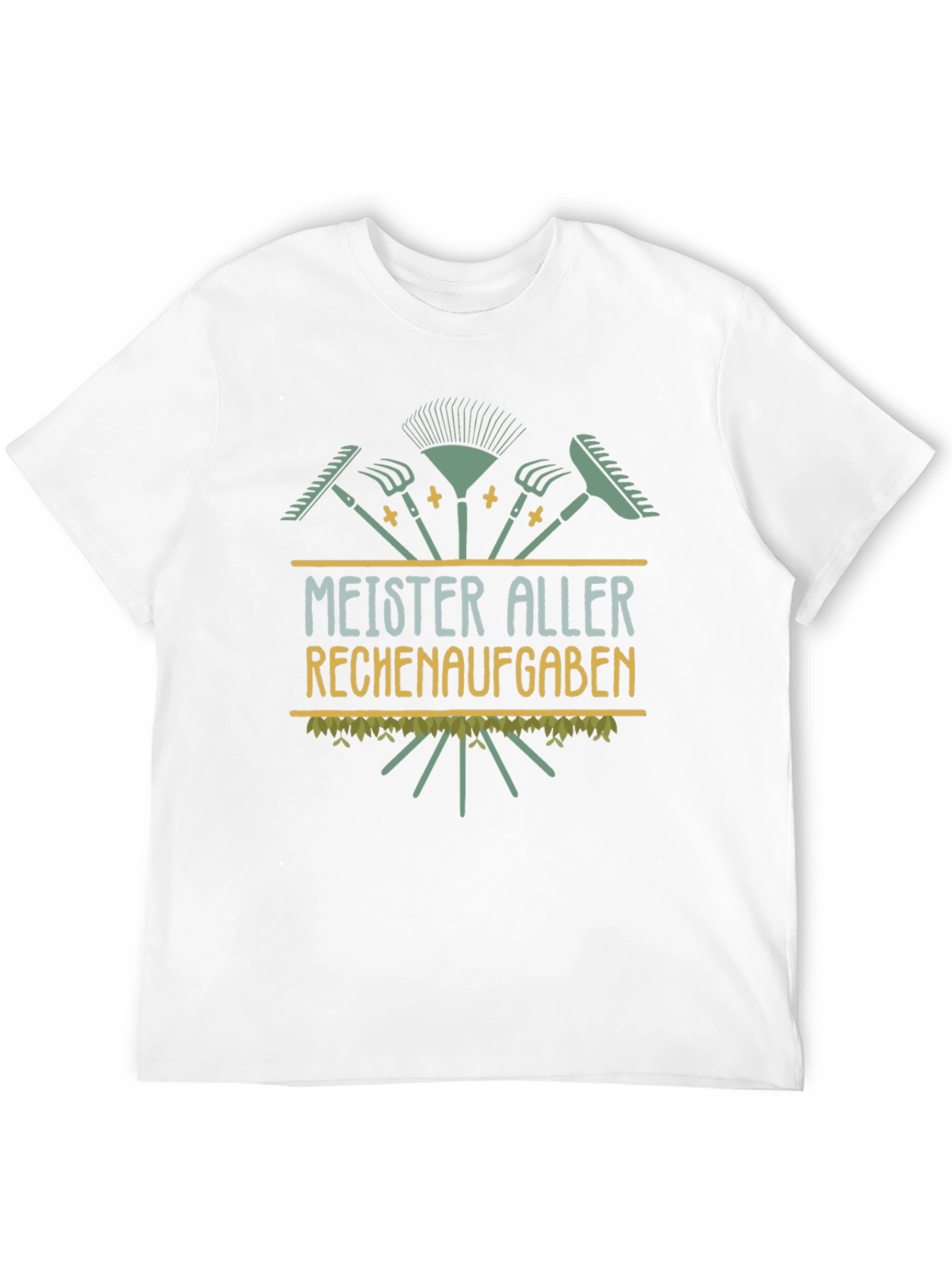 Black Meister Aller Rechenaufgaben Funny Gardening T-Shirt view 12