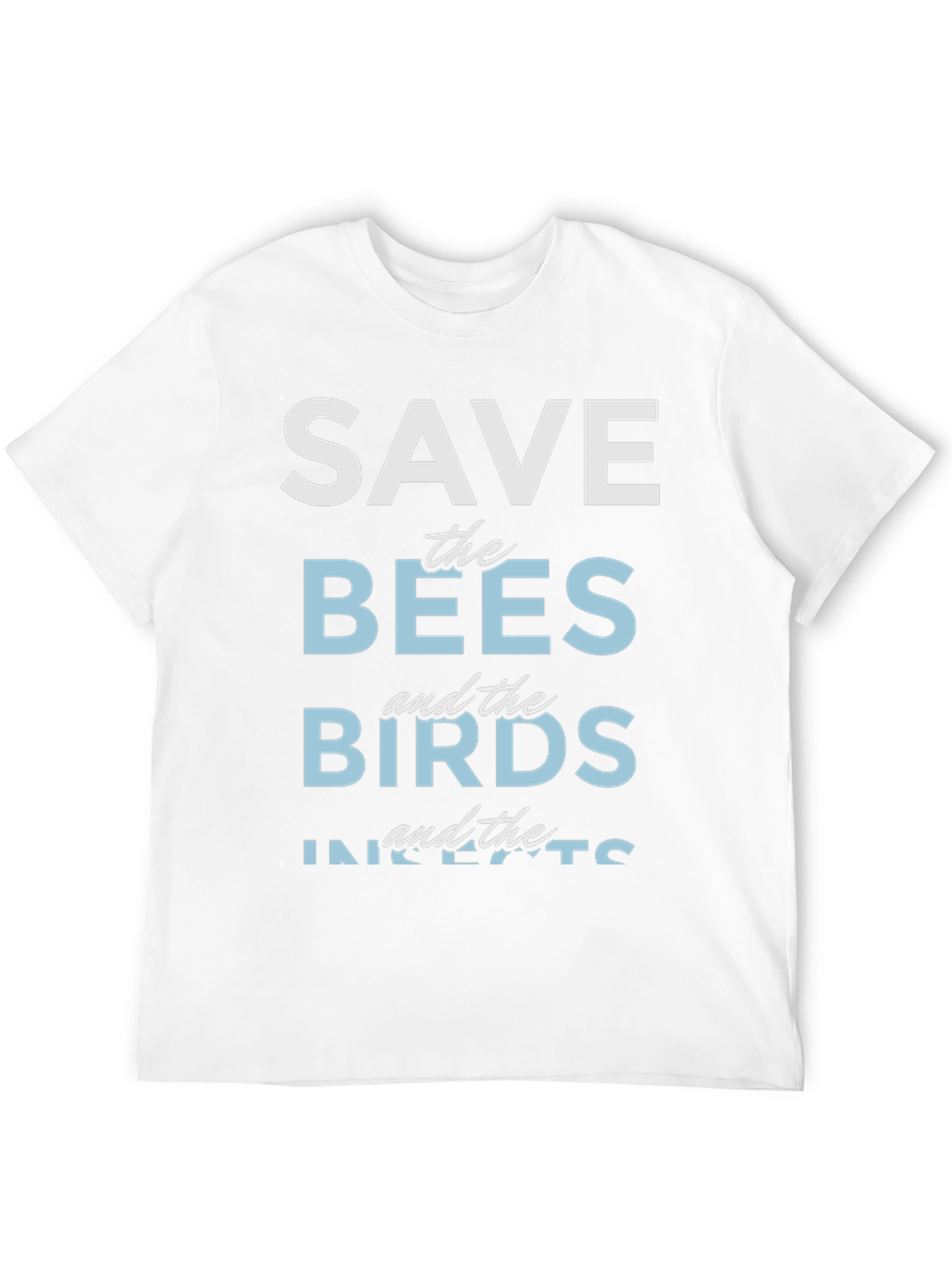 Black Save the Bees, Birds, and Insects T-Shirt view 12