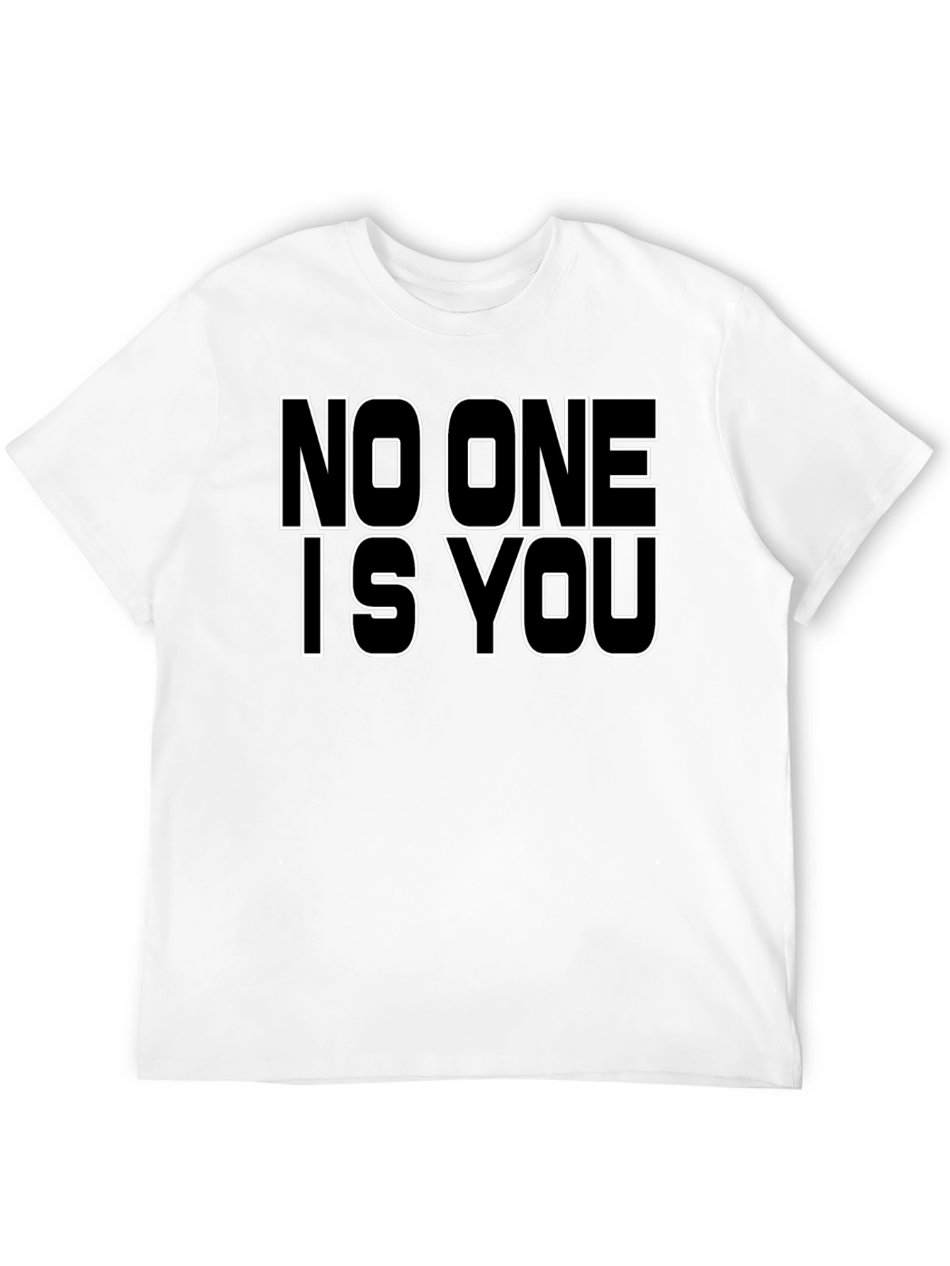 Black No One Is You Graphic Tee - Black view 12