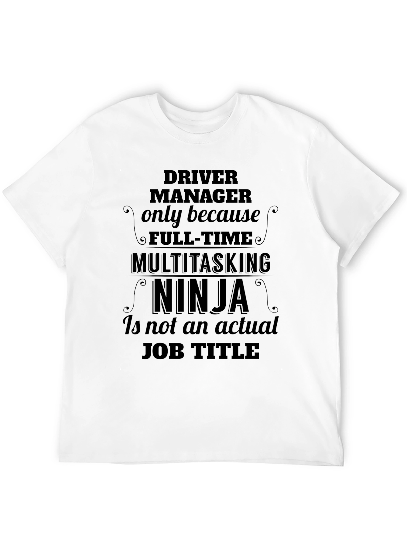 Black Driver Manager Ninja Graphic Tee view 12