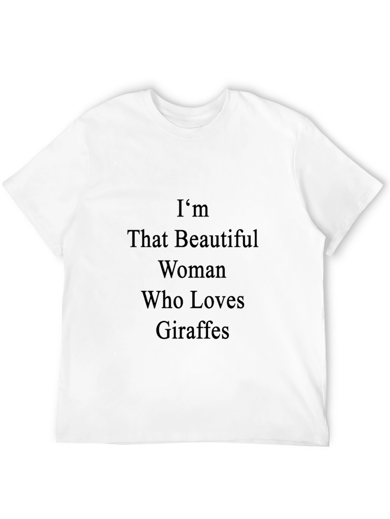 Black I'm That Beautiful Woman Who Loves Giraffes T-Shirt view 12