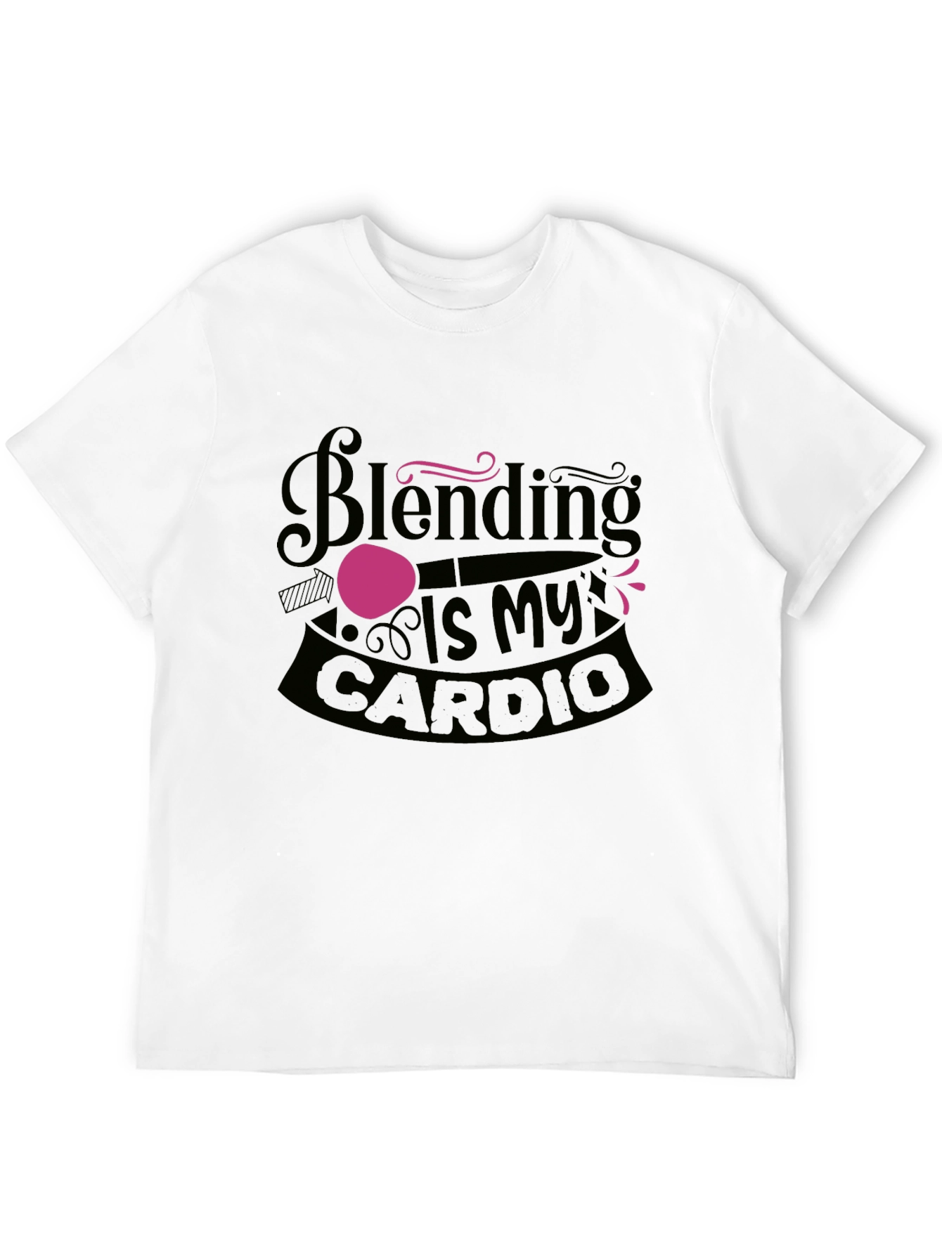 Black Blending Is My Cardio Black Graphic Tee view 12