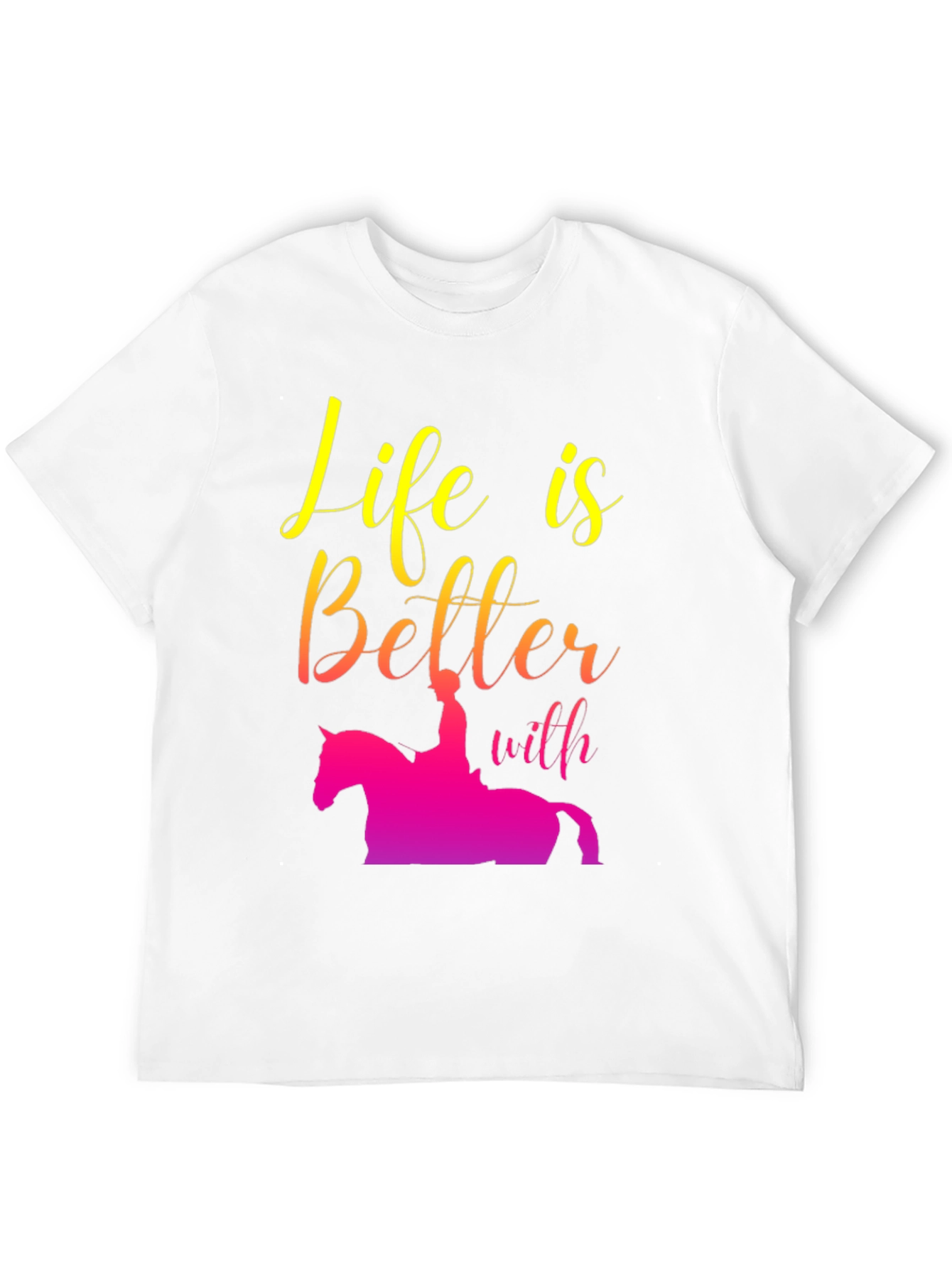 Black Life is Better with Horse Riding T-Shirt view 12