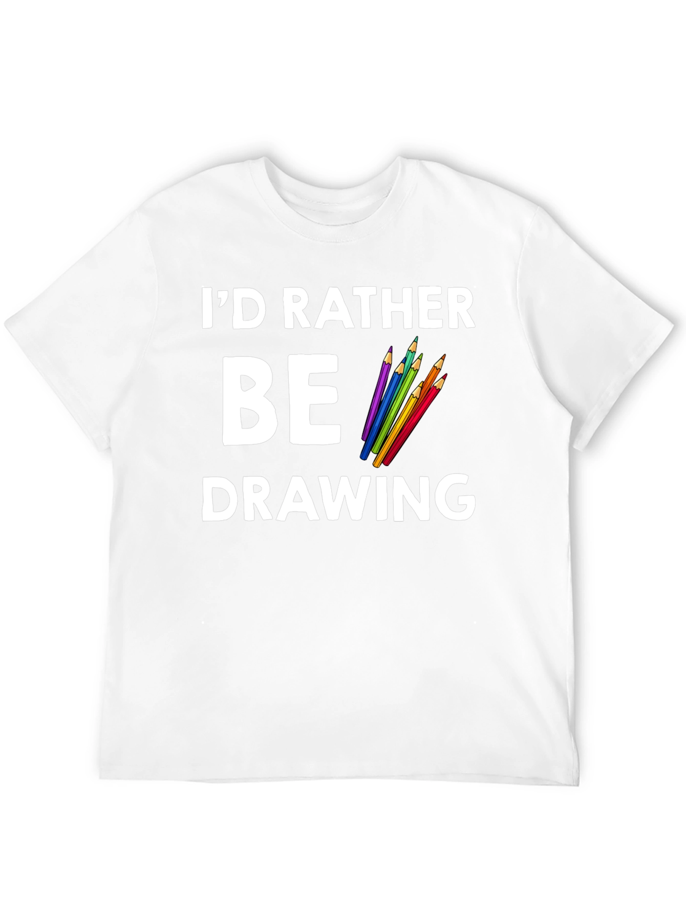 Black I'd Rather Be Drawing Graphic Tee view 12
