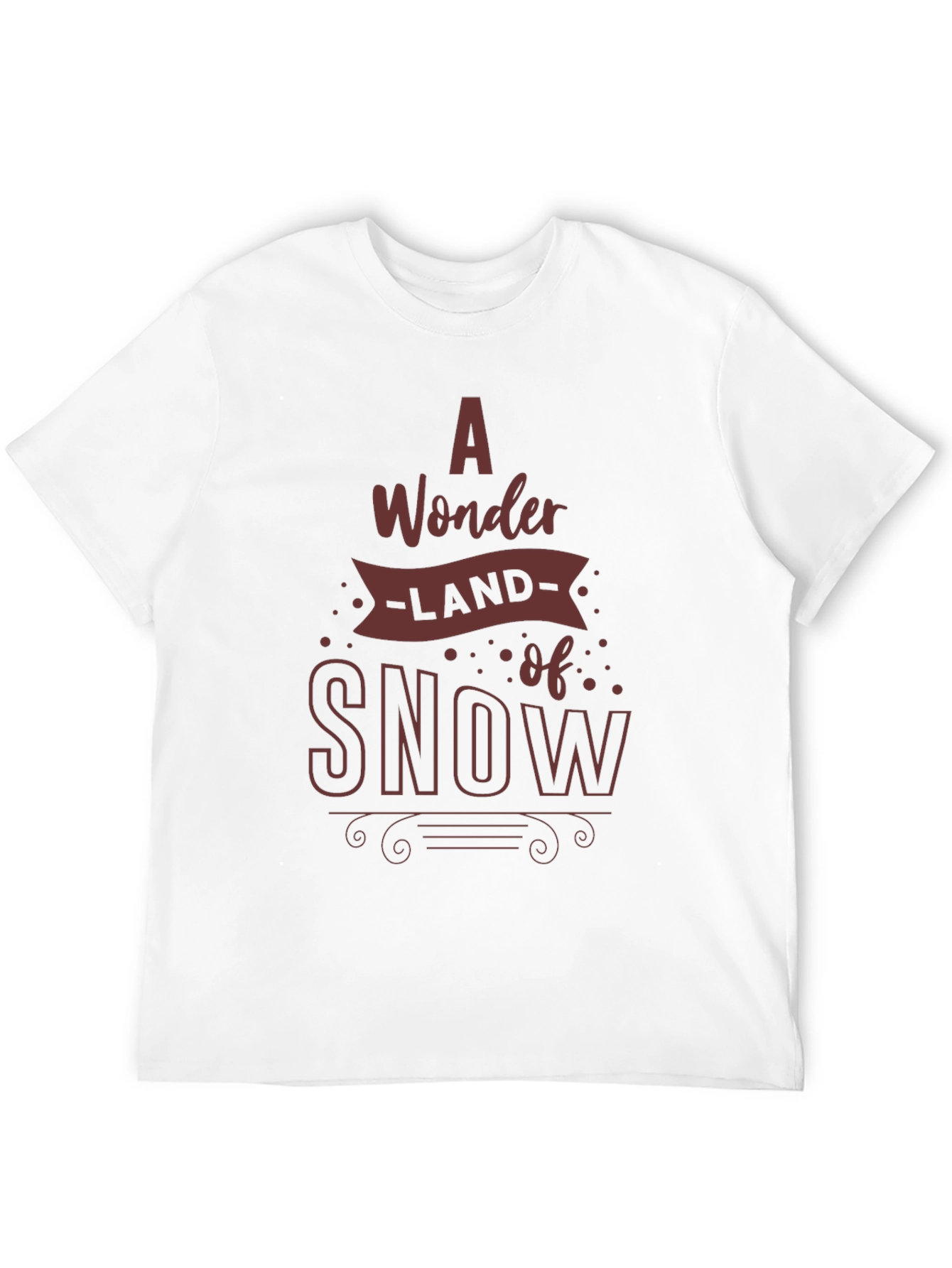 Black A Wonderland of Snow Graphic Tee view 12