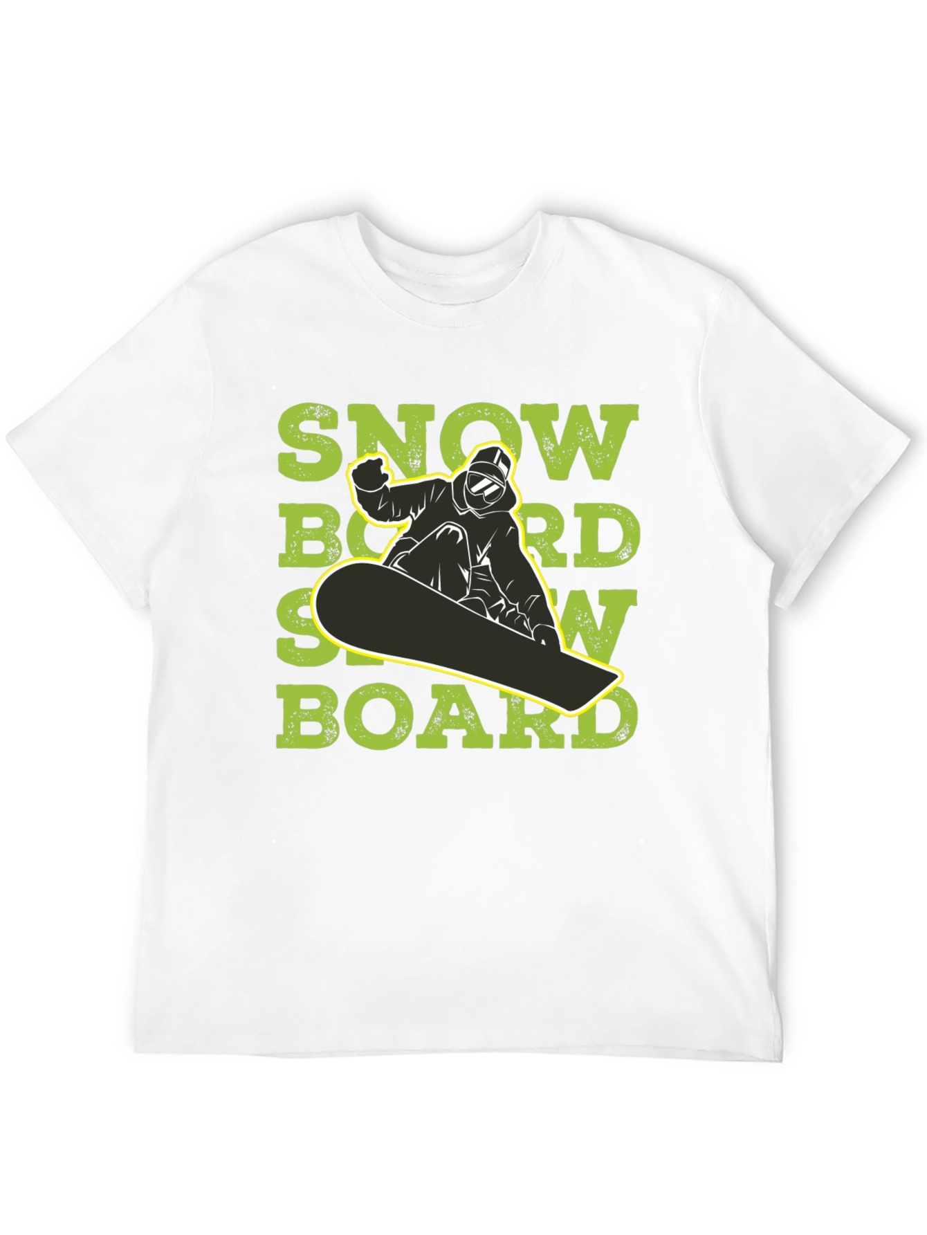 Black Snowboard T-Shirt - Ride in Style view 12