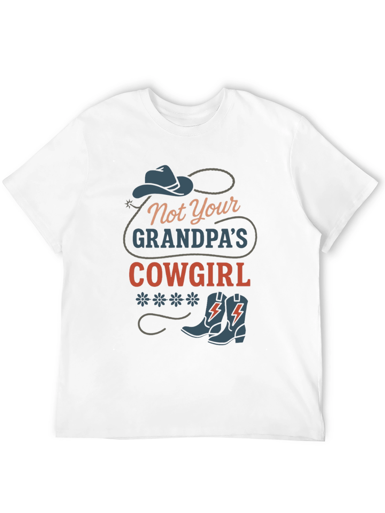 Black Not Your Grandpa's Cowgirl Graphic Tee view 12