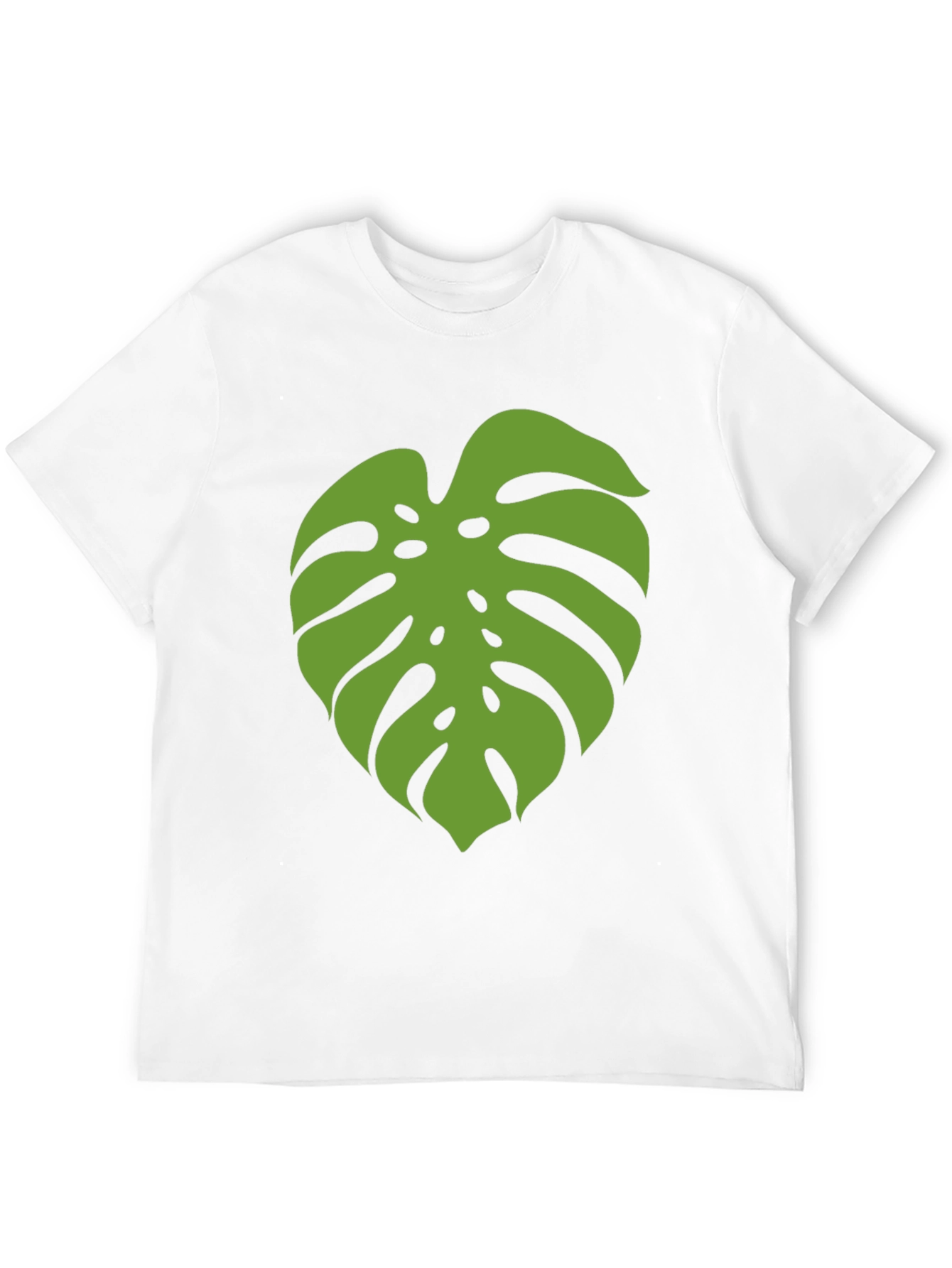 Monstera Leaf Graphic Tee - Black - 12
