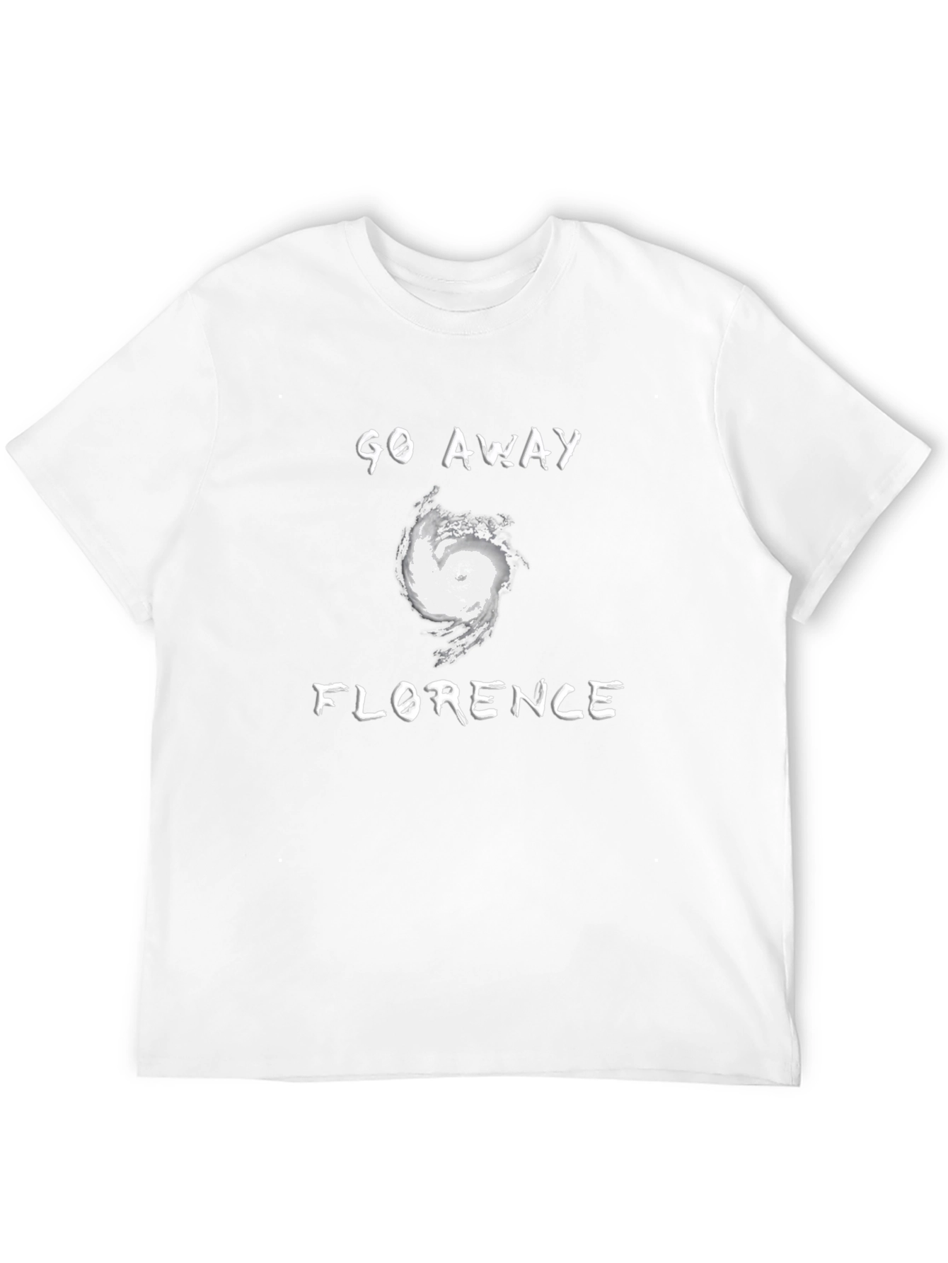 Black Go Away Florence T-Shirt: Hurricane Graphic Tee view 12