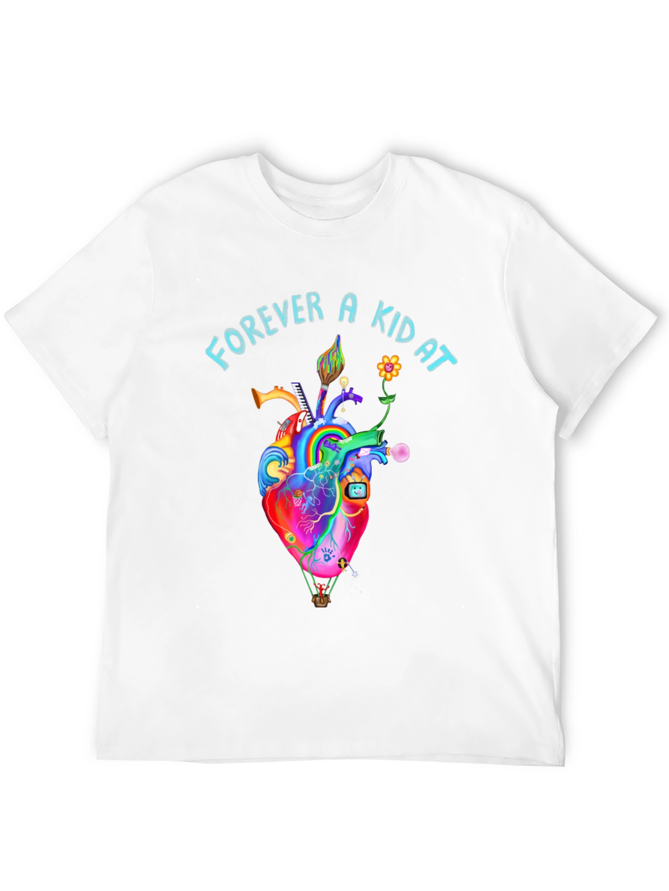 Black Forever A Kid At Heart Graphic Tee view 12