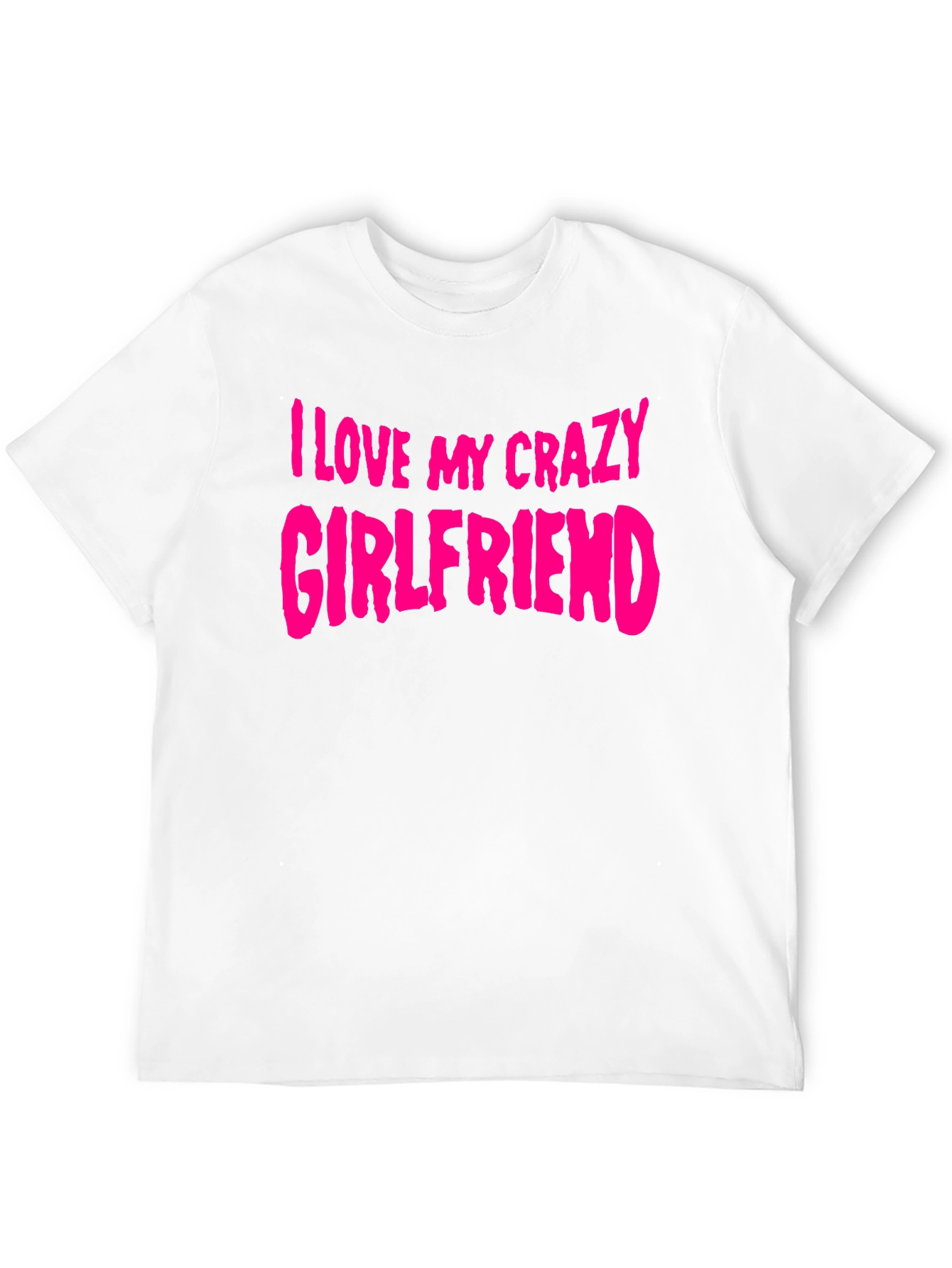 Black I Love My Crazy Girlfriend T-Shirt - Black view 12