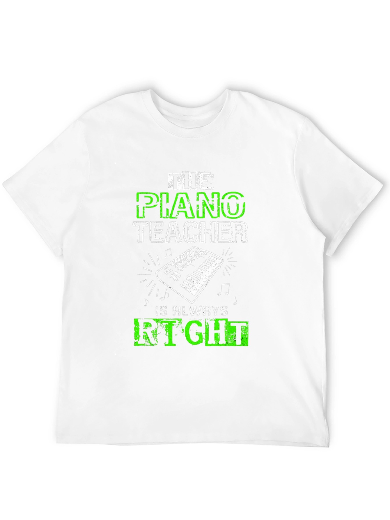 Black Piano Teacher Graphic Tee - Always Right! view 12