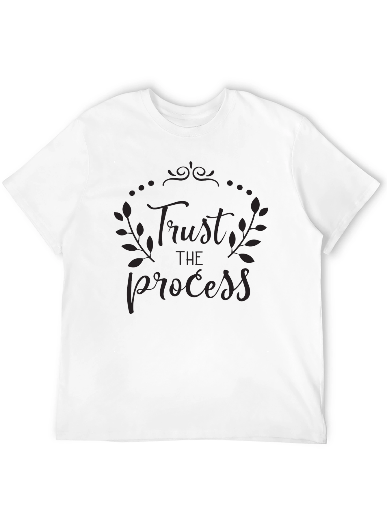 Black Trust the Process Graphic Tee - Black view 12