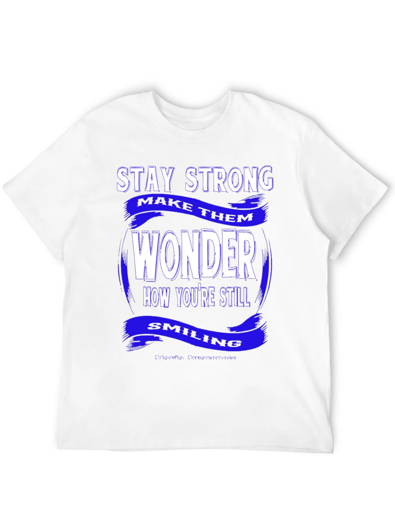 Black Stay Strong Graphic Tee - Black view 12