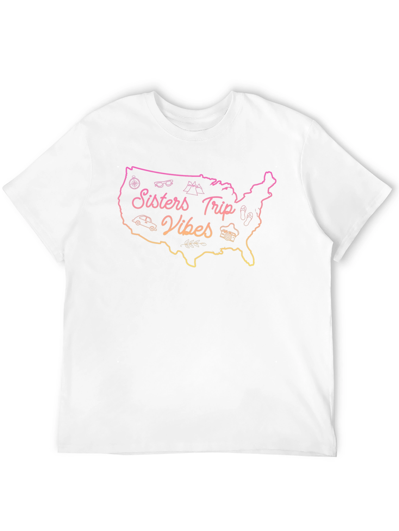Sisters Trip Vibes USA Graphic Tee - 12