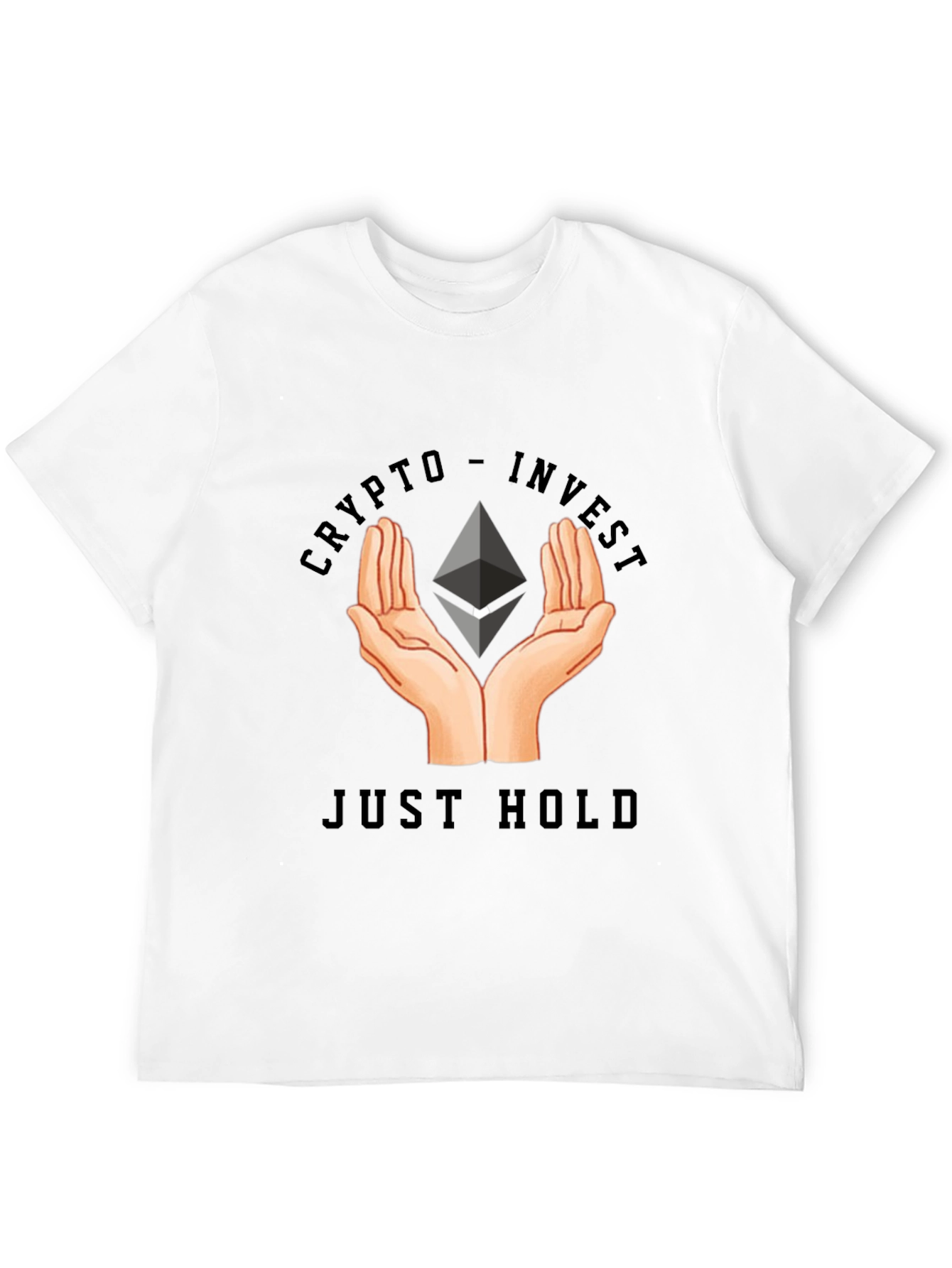 Black Crypto Invest - Just Hold T-Shirt view 12