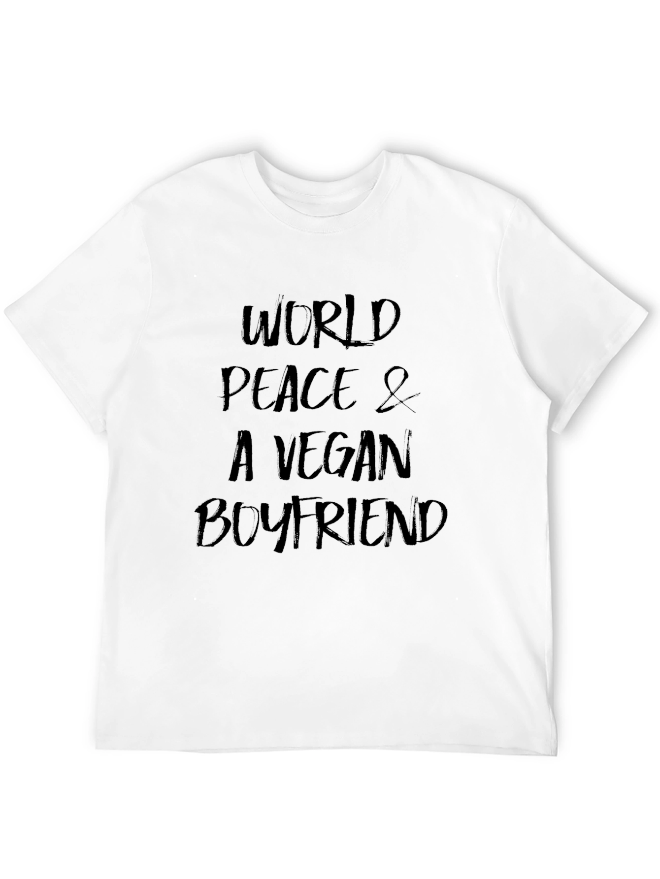 Black Vegan Boyfriend Black Graphic Tee view 12