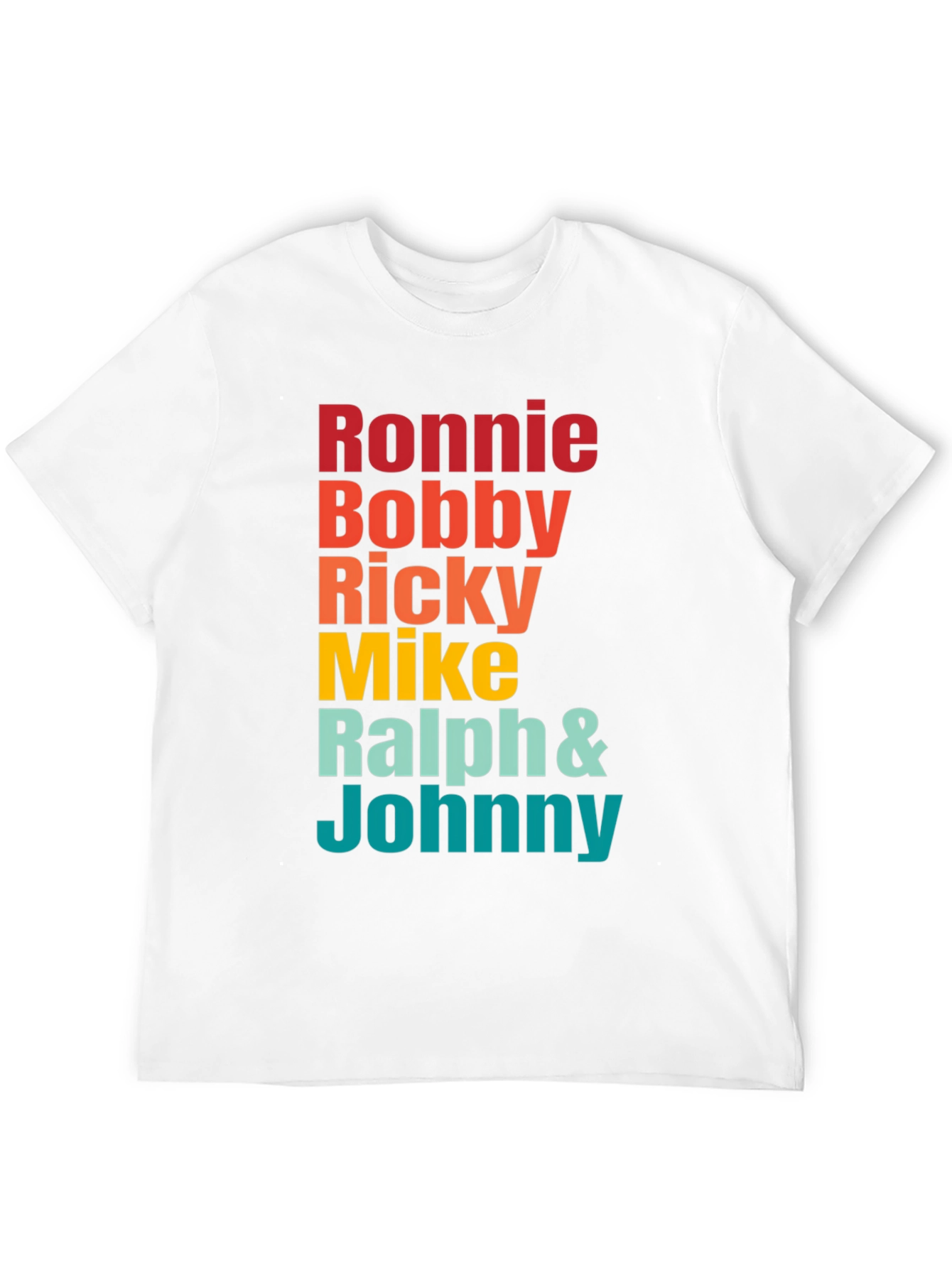 Black Ronnie Bobby Ricky Mike Ralph & Johnny Band Tee view 12
